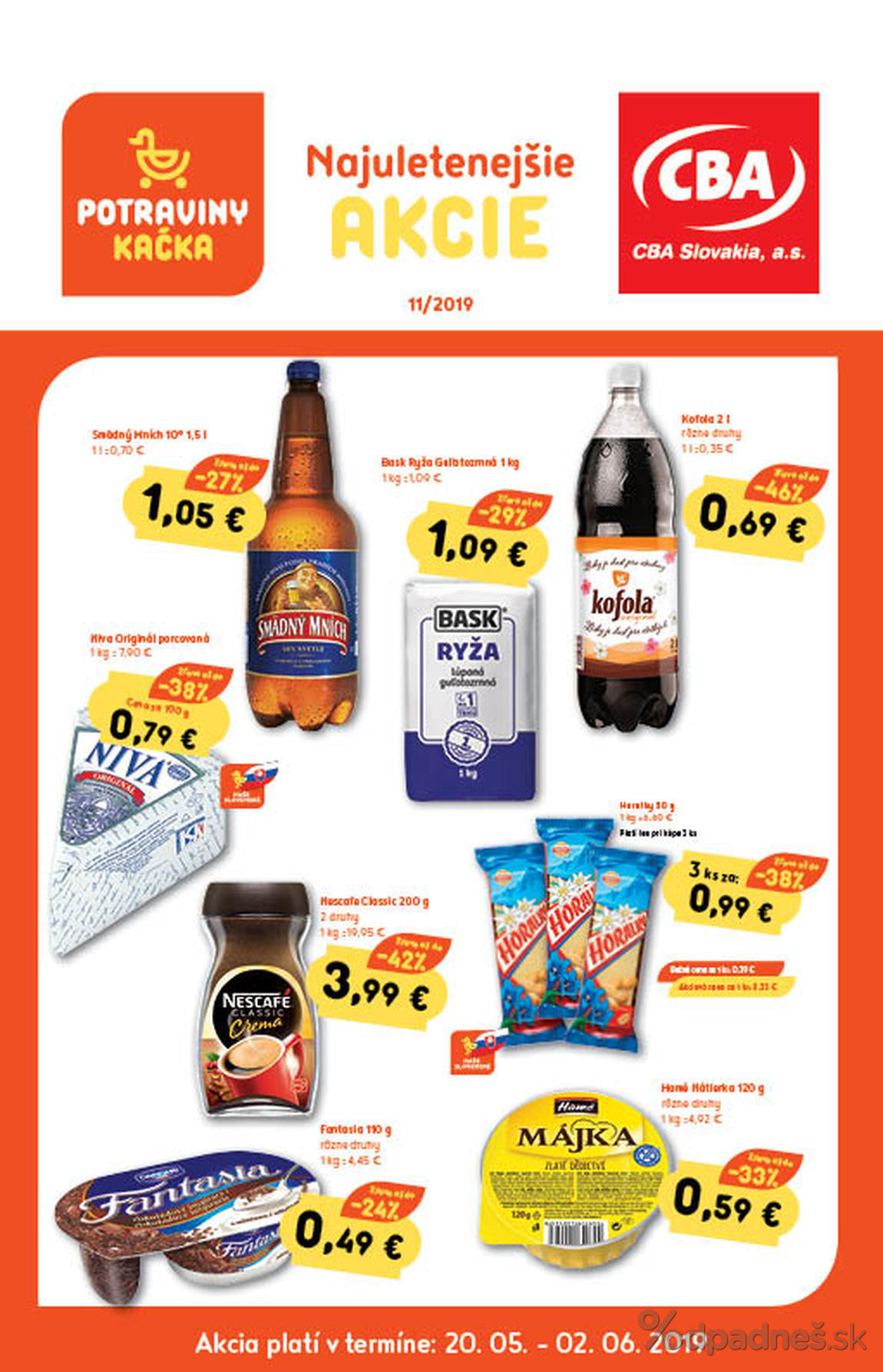 1. stránka CBA letáku