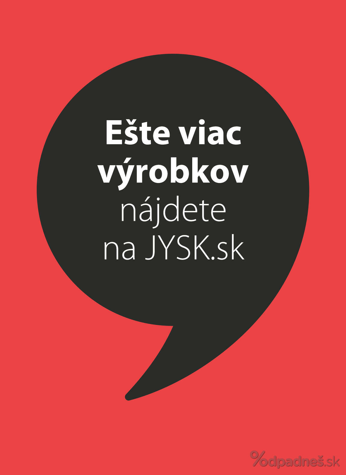 1. stránka Jysk letáku