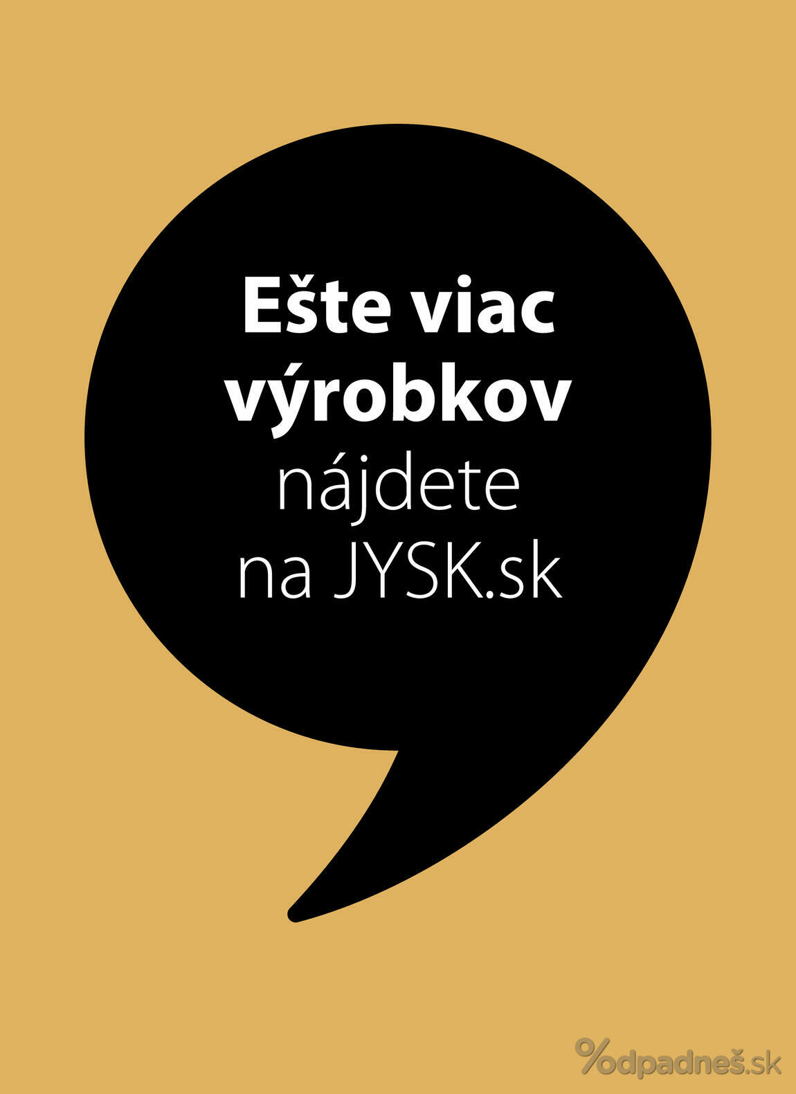 1. stránka Jysk letáku