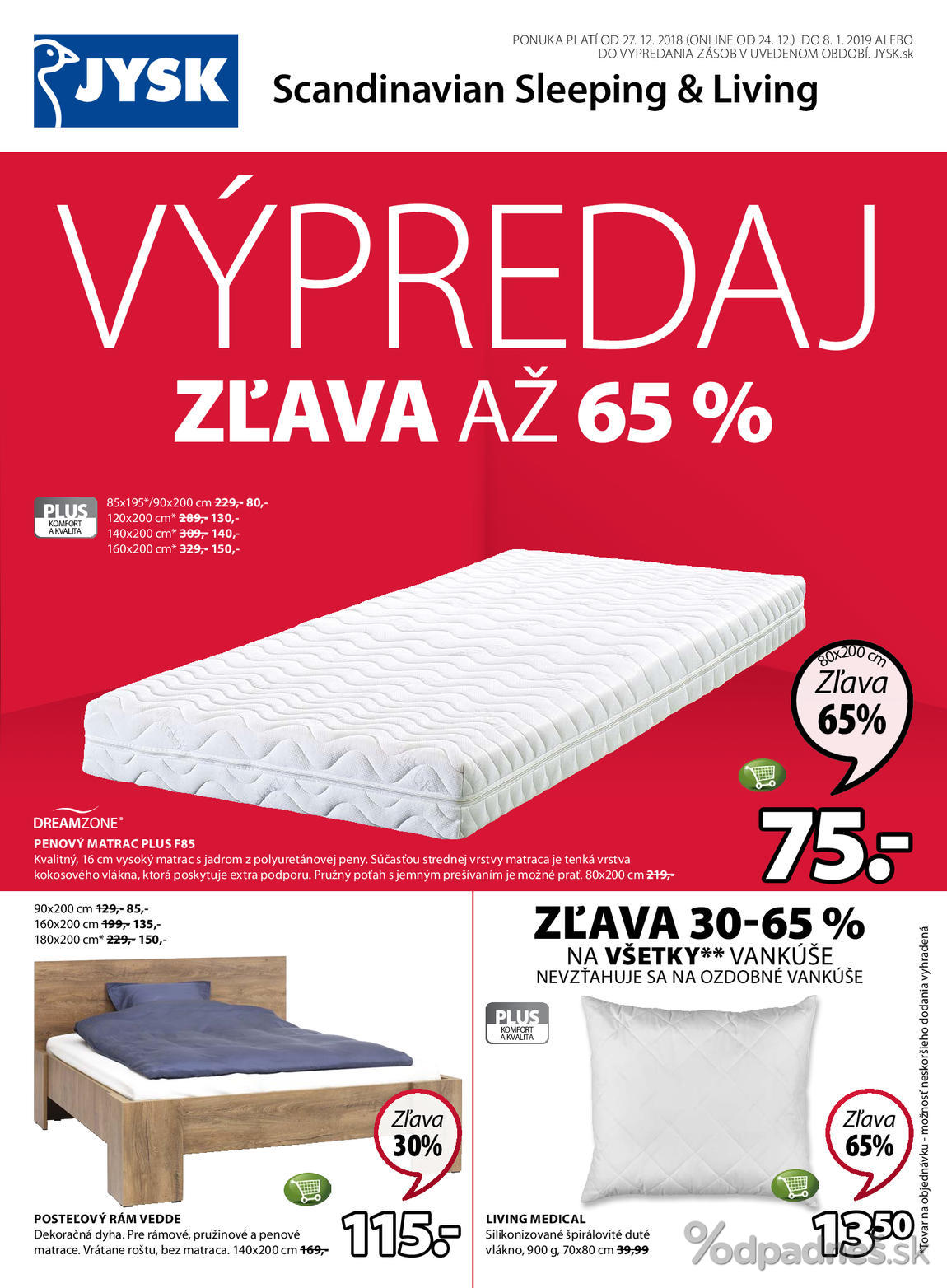 1. stránka Jysk letáku