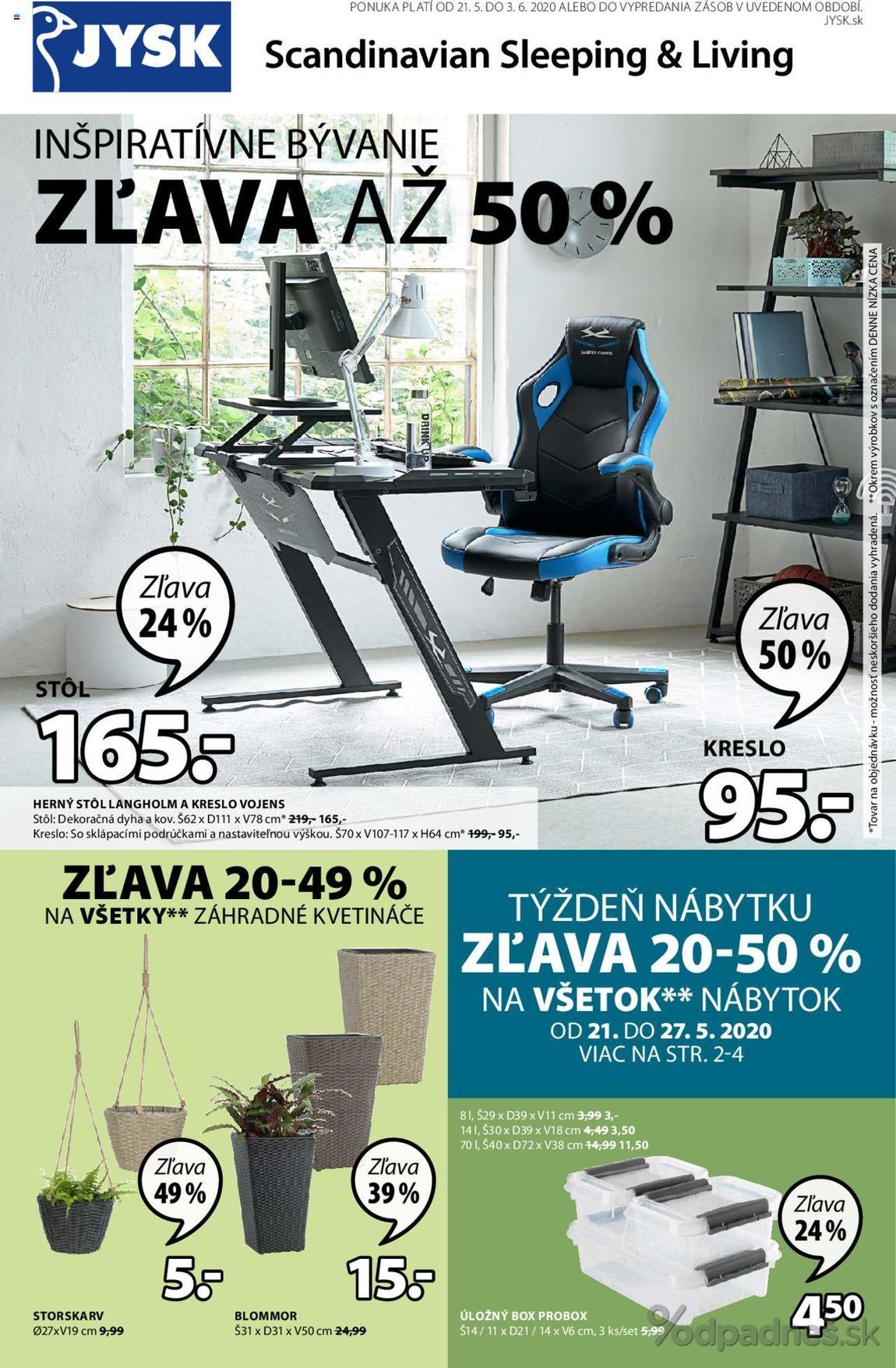 1. stránka Jysk letáku