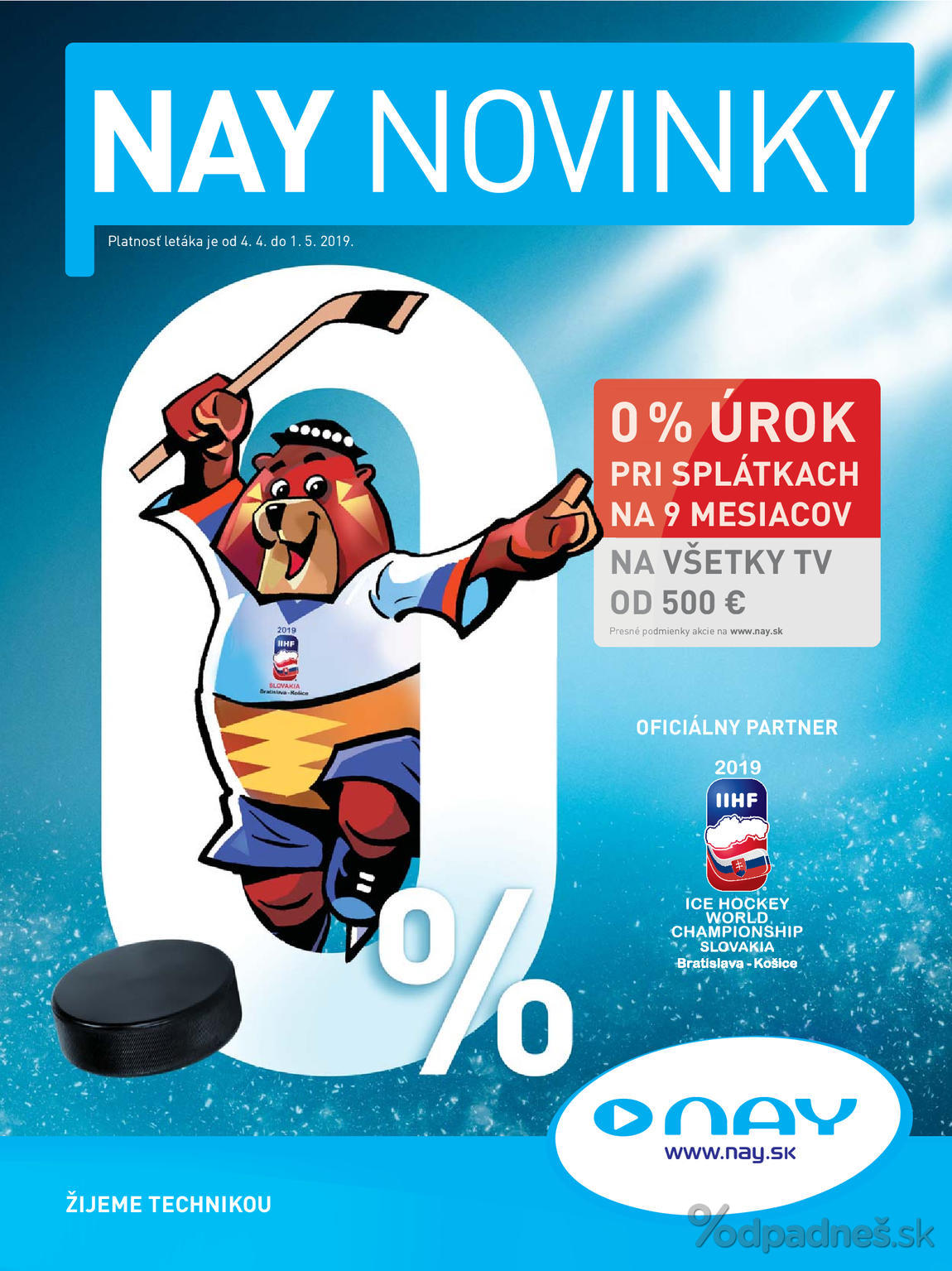 1. stránka NAY Elektrodom letáku