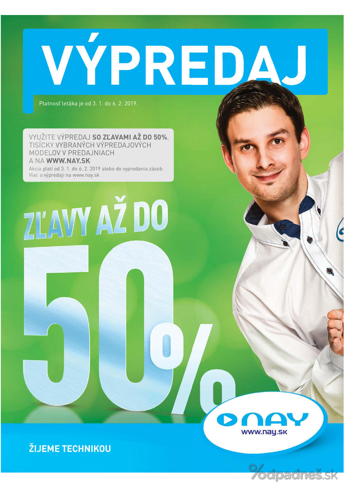 1. stránka NAY Elektrodom letáku