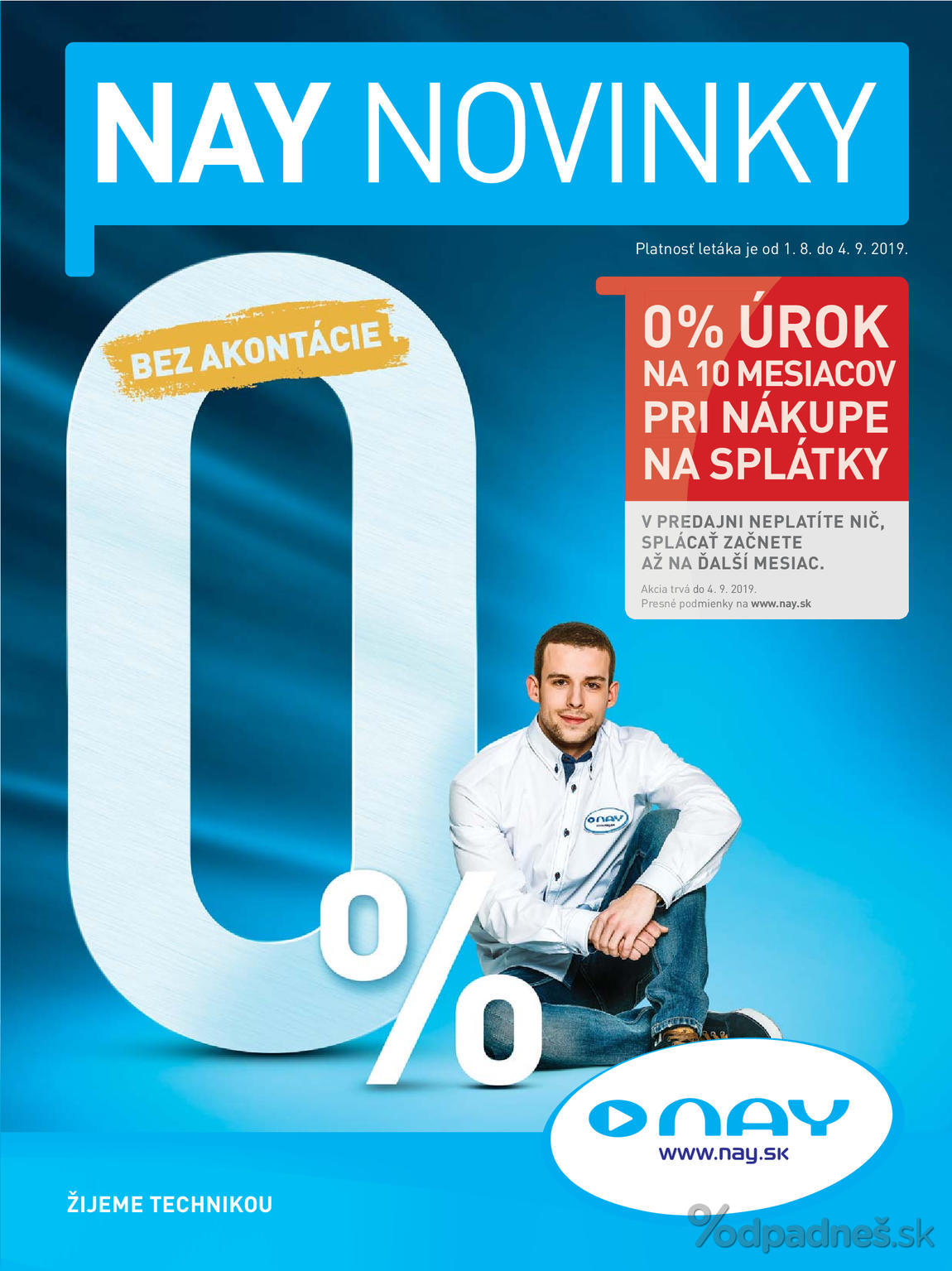 1. stránka NAY Elektrodom letáku