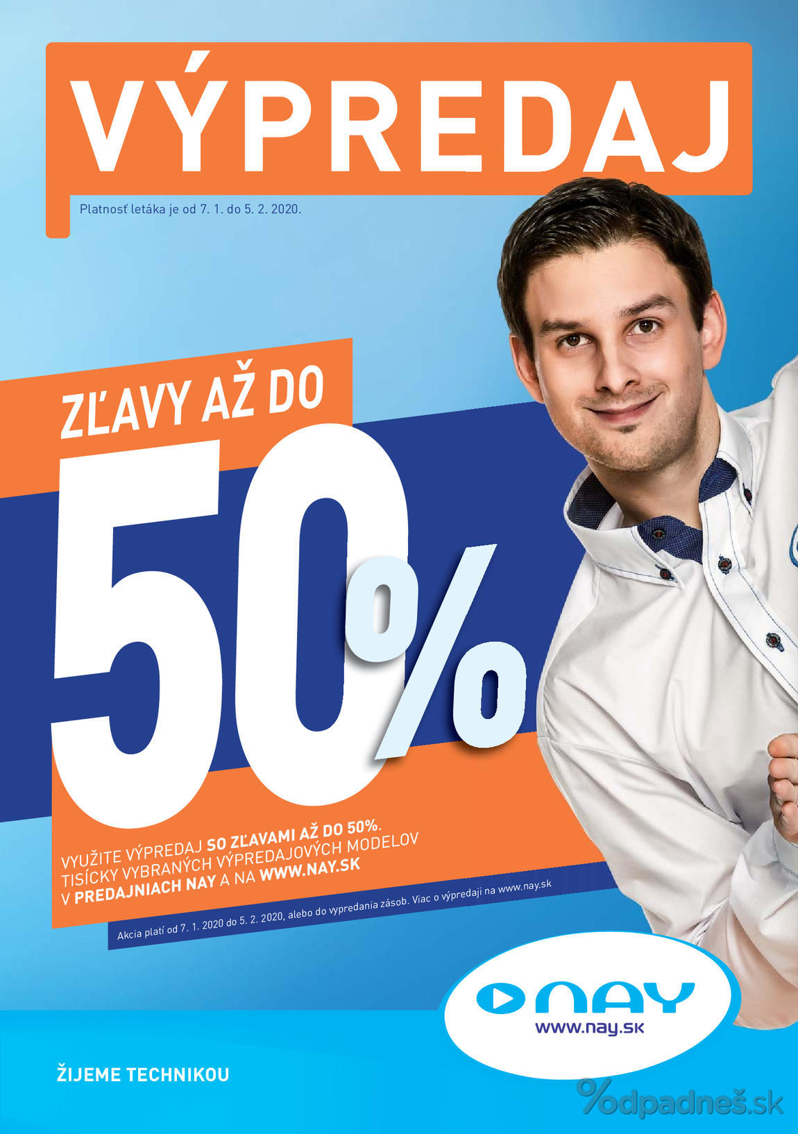 1. stránka NAY Elektrodom letáku