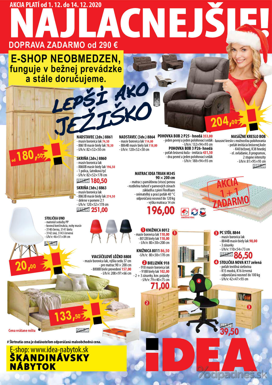 1. stránka IDEA nábytok letáku