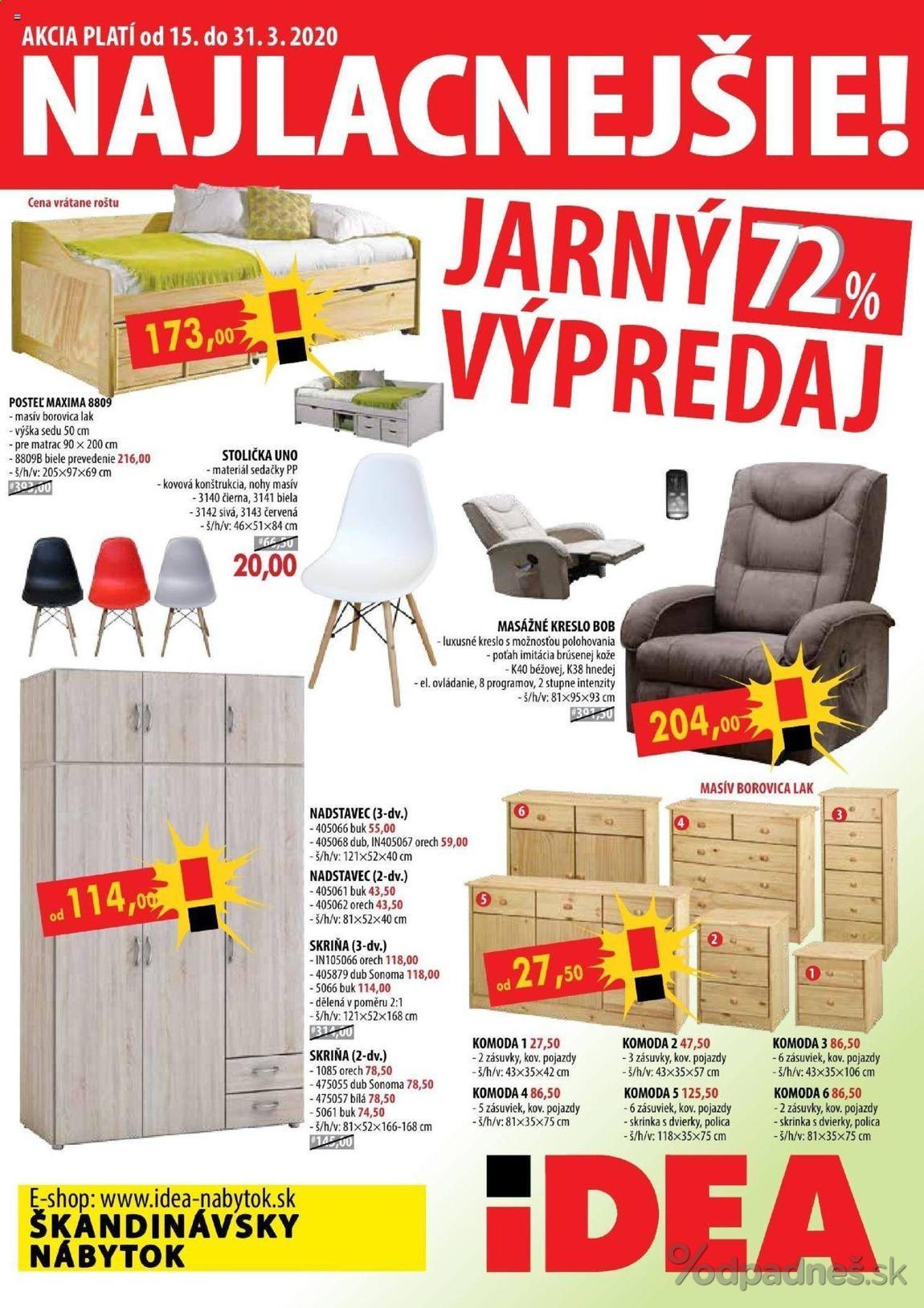 1. stránka IDEA nábytok letáku