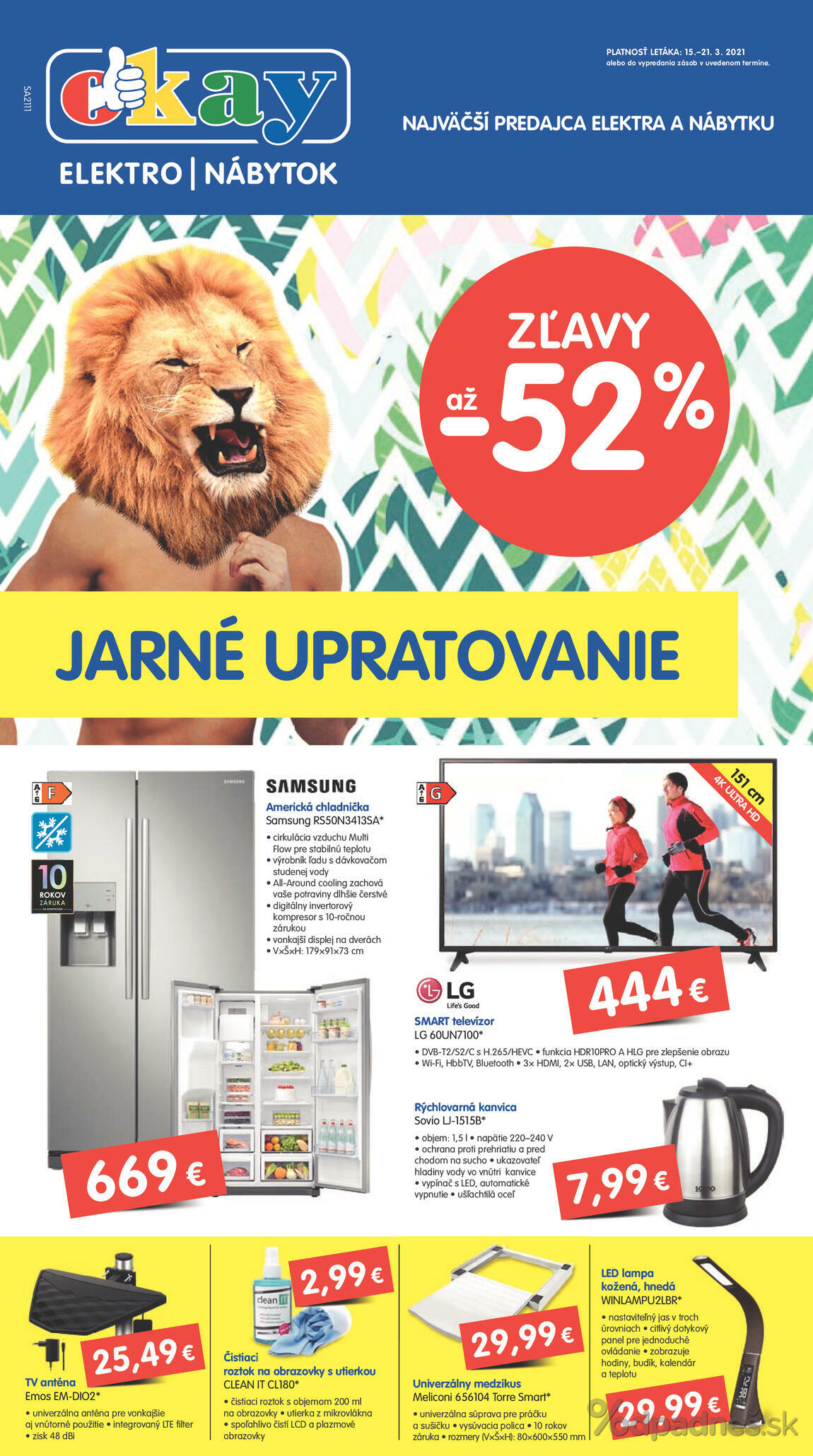 1. stránka OKAY elektro letáku