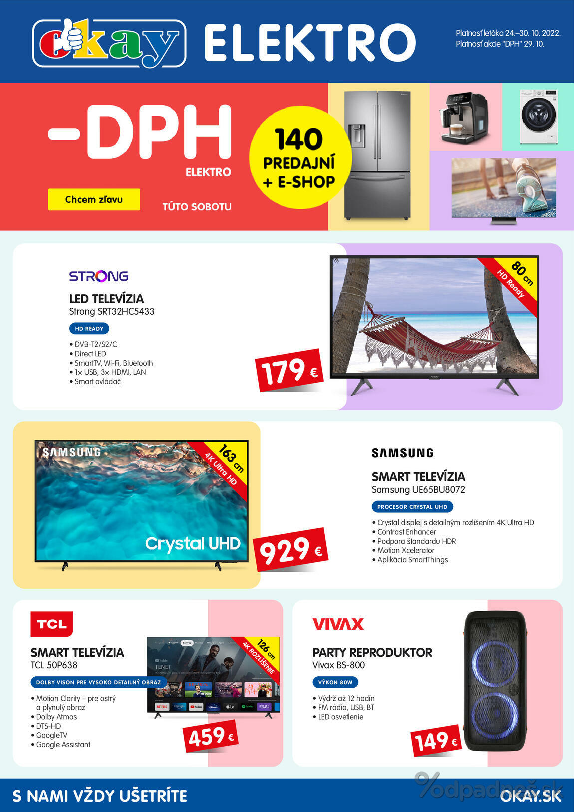 1. stránka OKAY elektro letáku