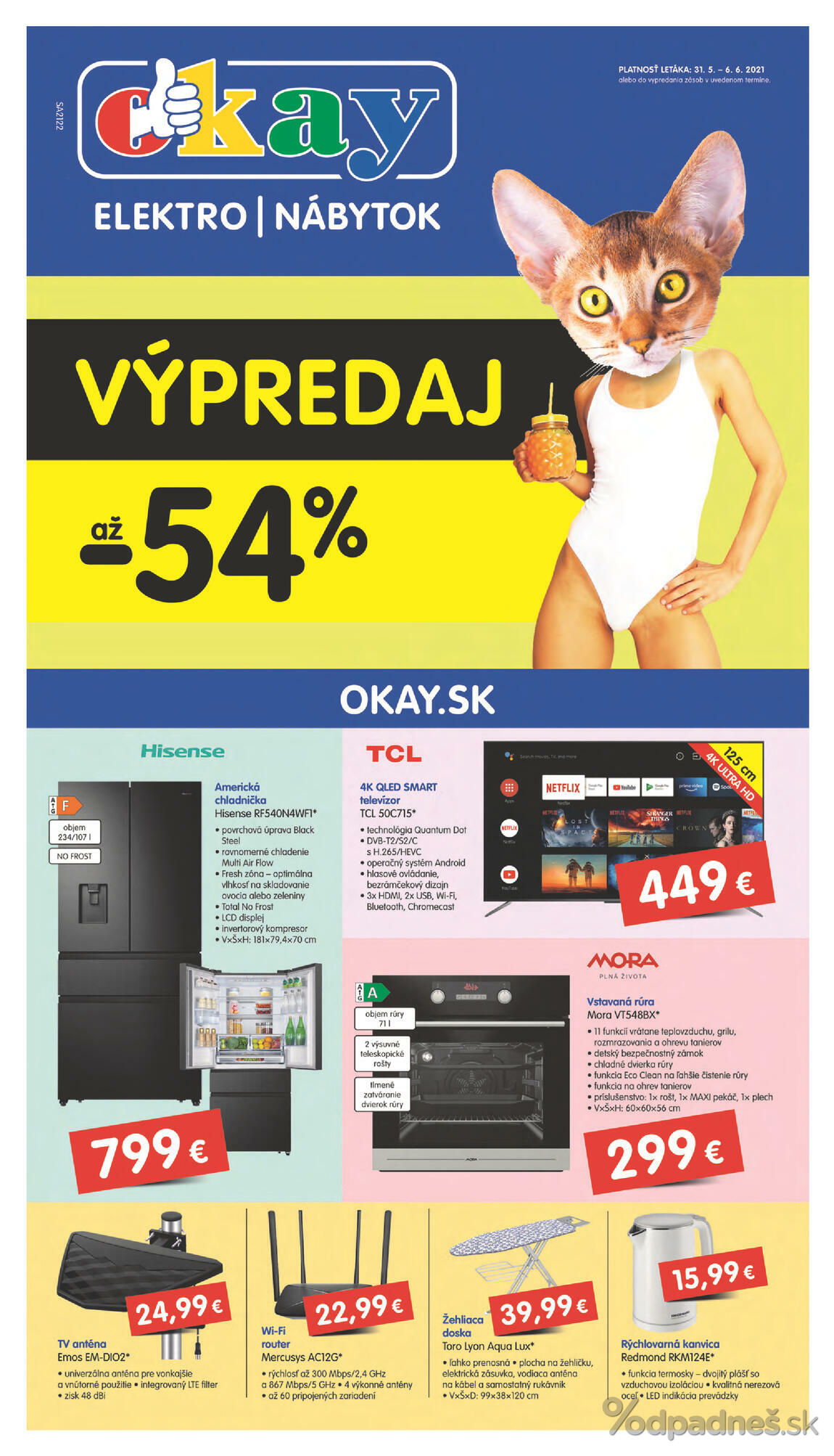 1. stránka OKAY elektro letáku