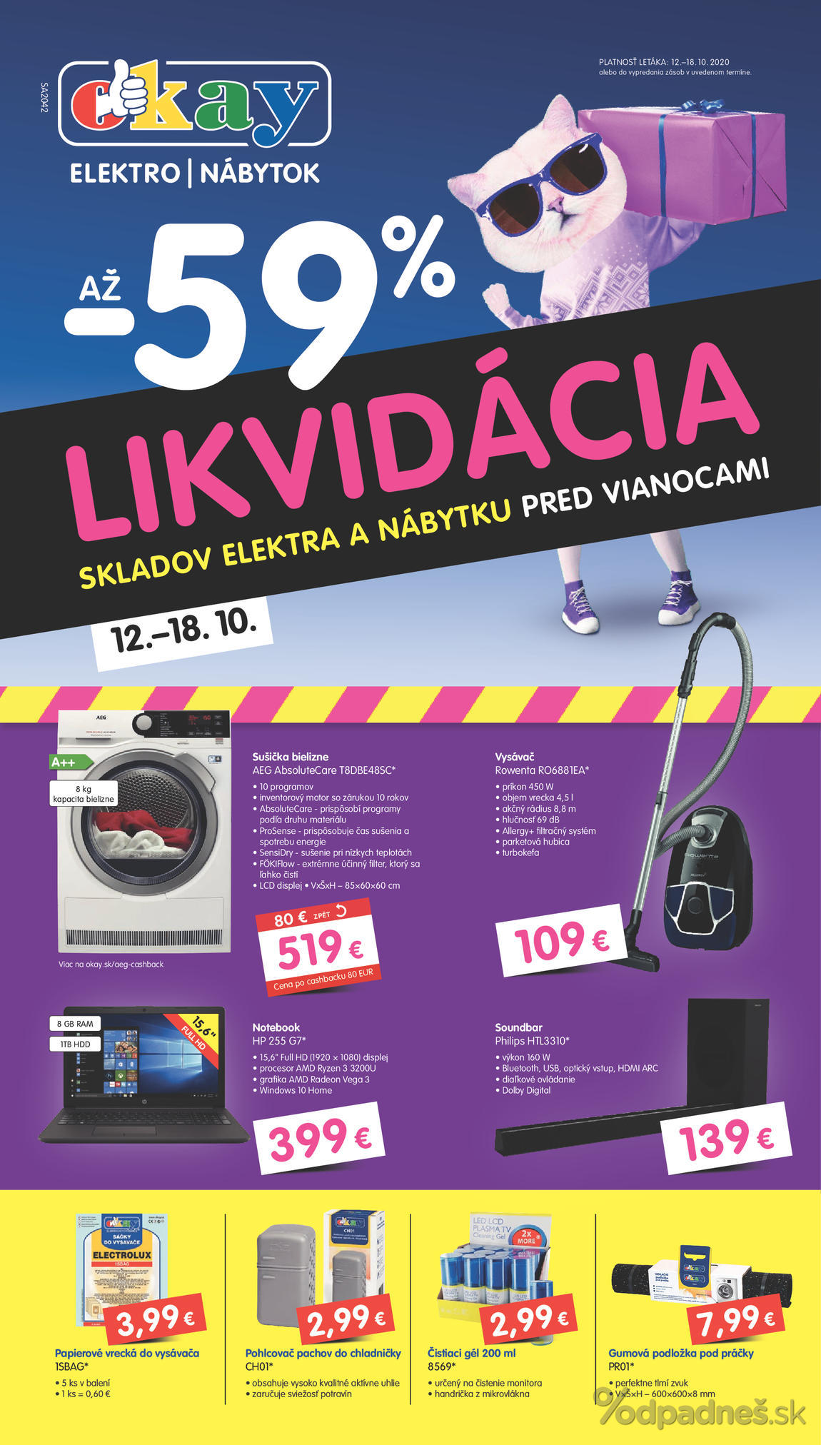 1. stránka OKAY elektro letáku