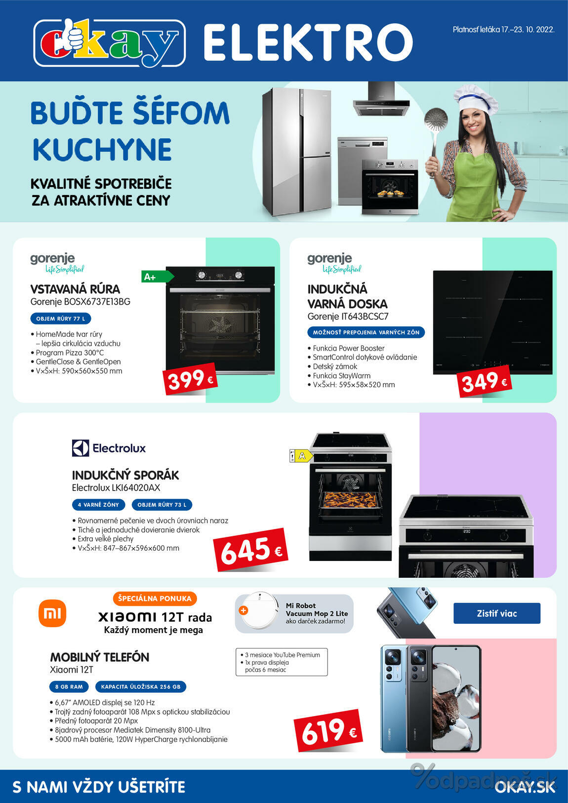 1. stránka OKAY elektro letáku