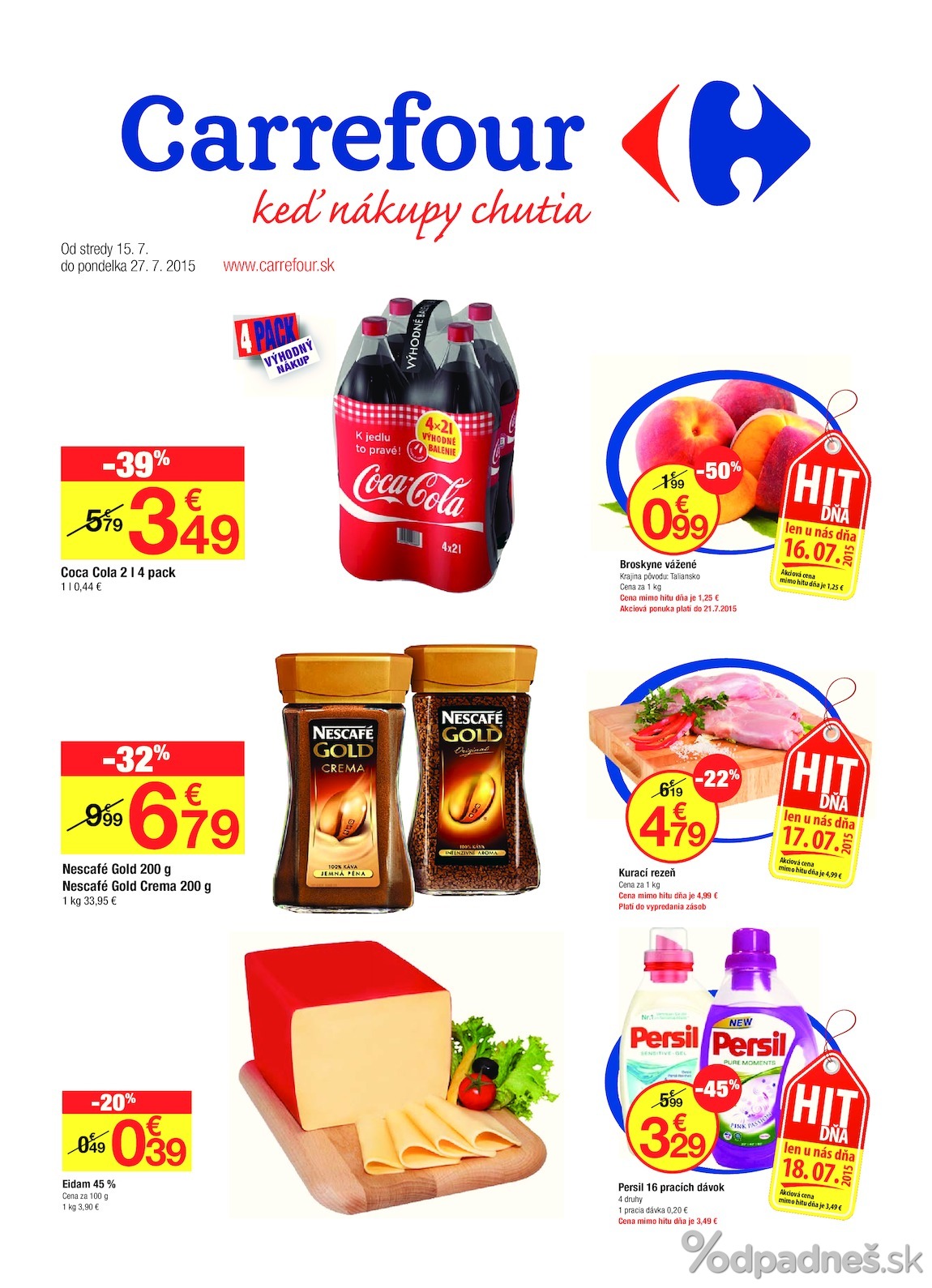 1. stránka Carrefour letáku