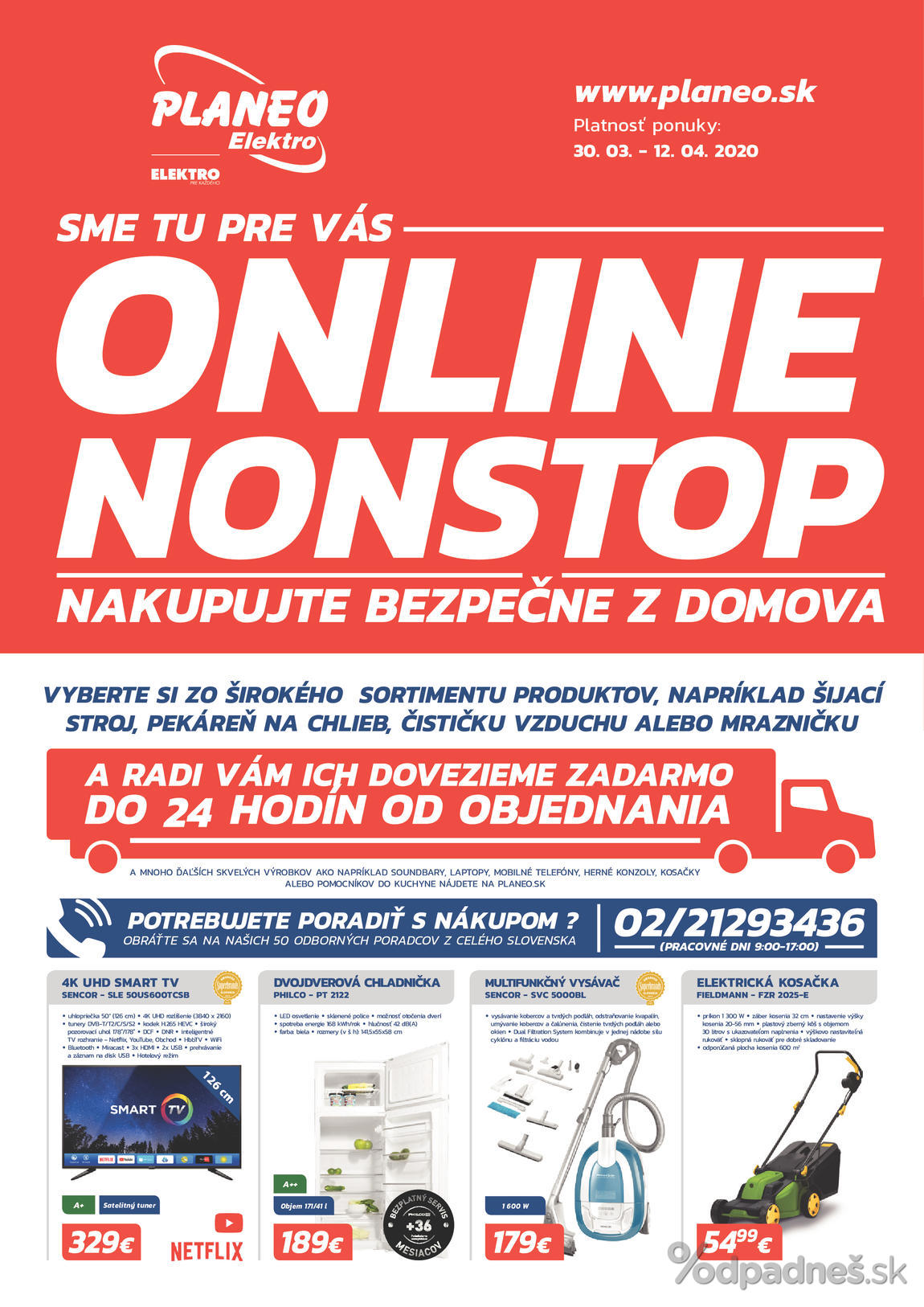 1. stránka Planeo Elektro letáku