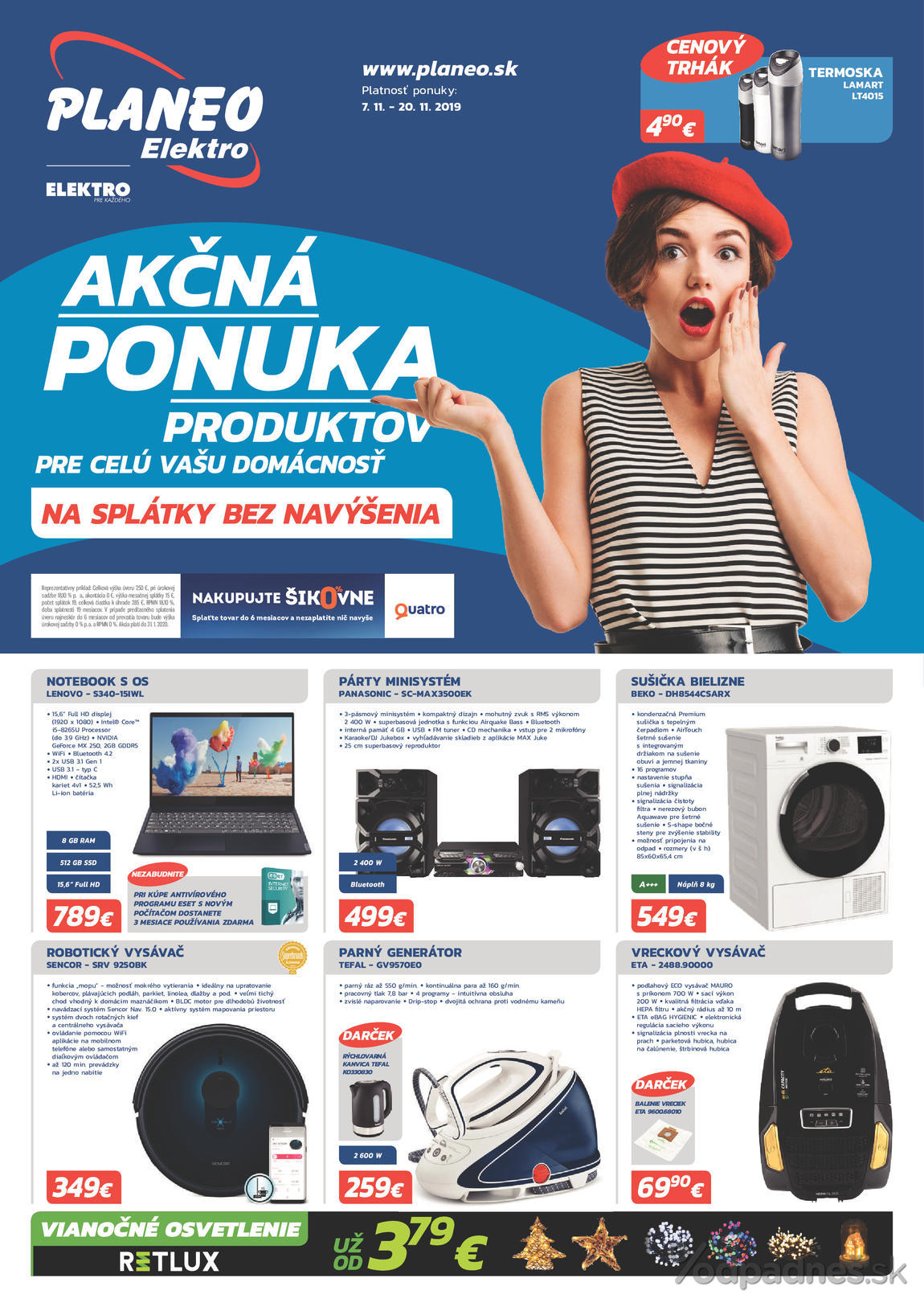 1. stránka Planeo Elektro letáku