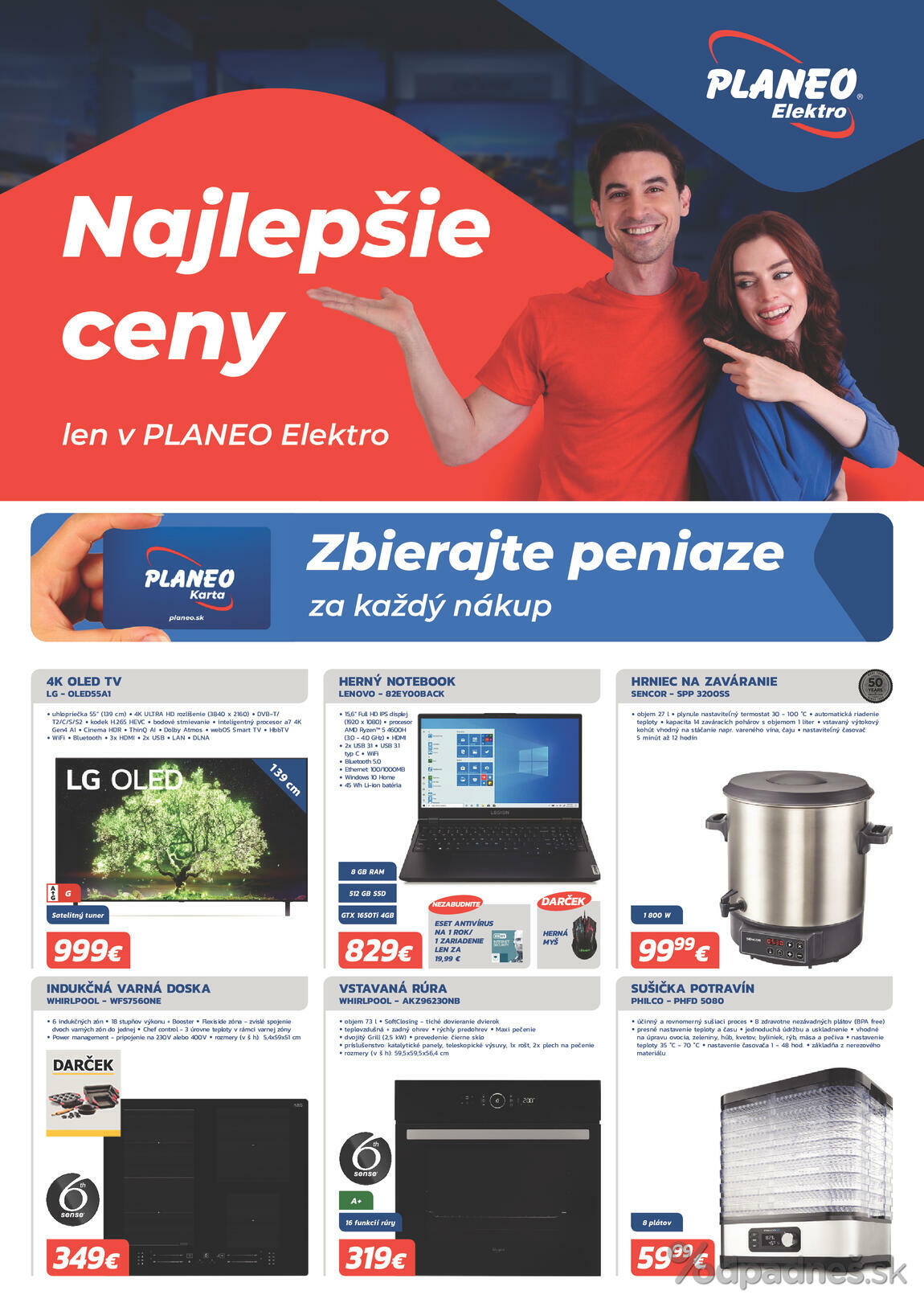 1. stránka Planeo Elektro letáku