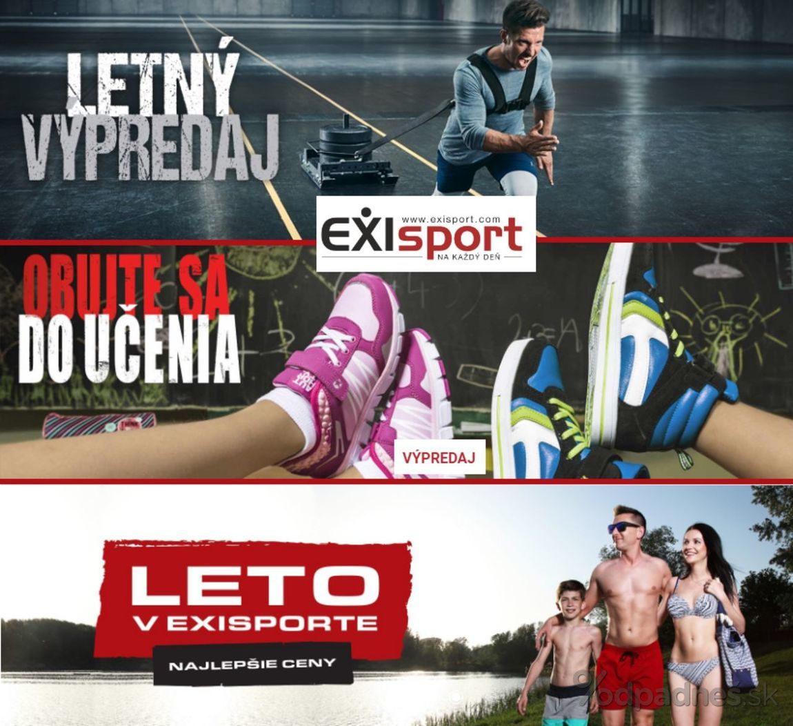 1. stránka Exisport letáku