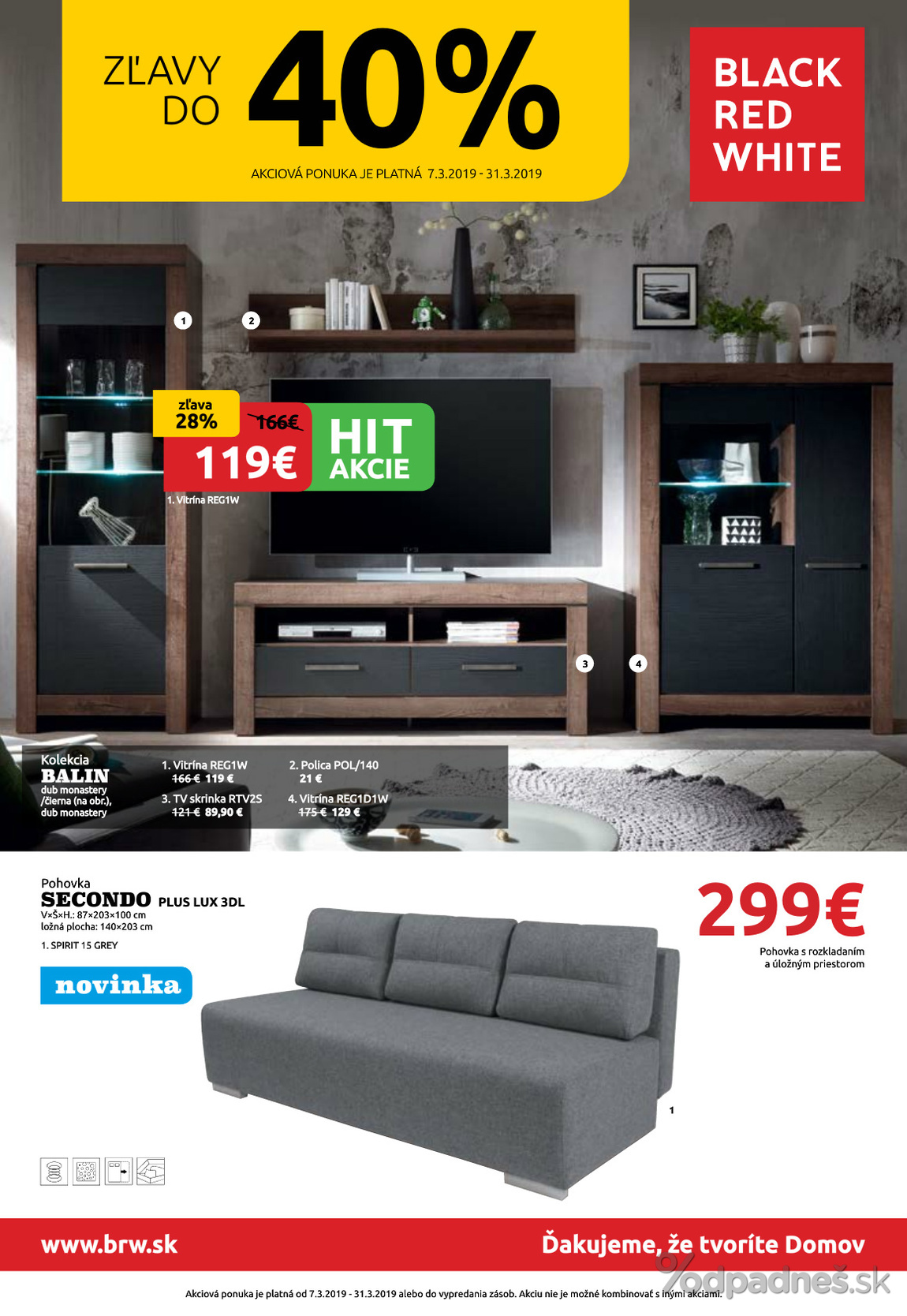 1. stránka Black Red White letáku