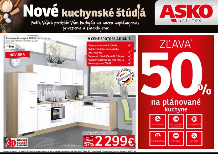 1. stránka Asko nábytok letáku