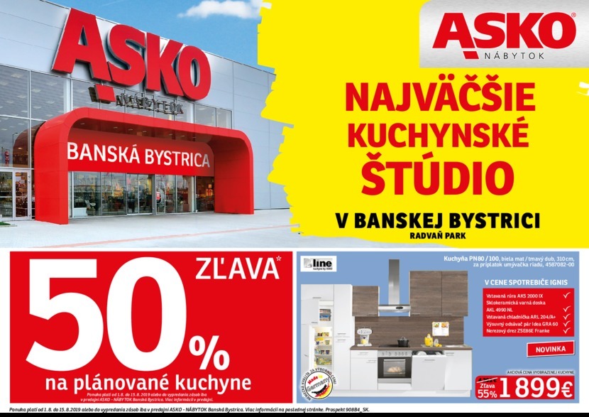 1. stránka Asko nábytok letáku