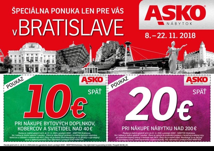 1. stránka Asko nábytok letáku