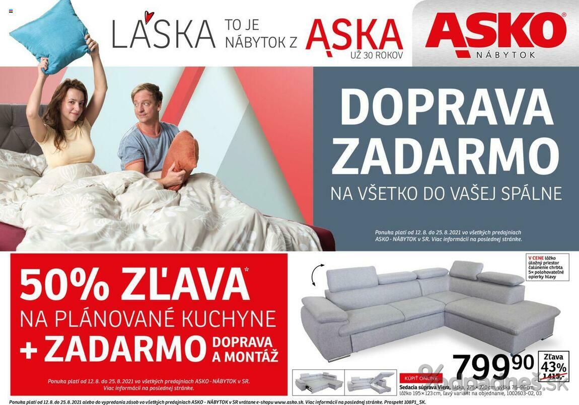 1. stránka Asko nábytok letáku
