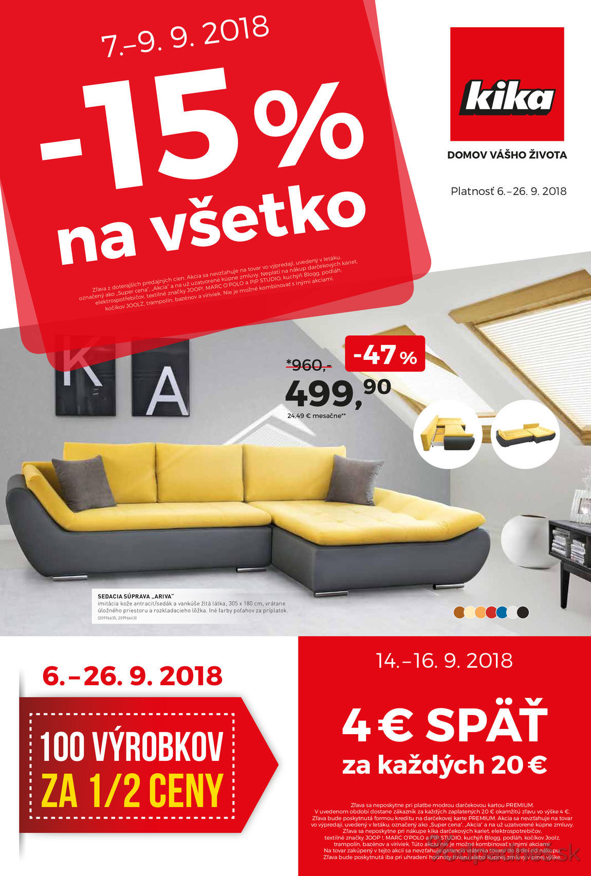 1. stránka Kika letáku