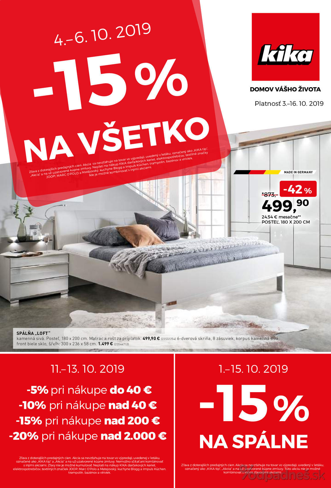 1. stránka Kika letáku