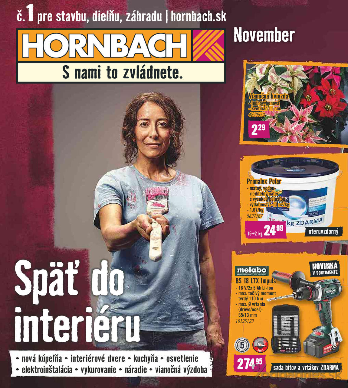 1. stránka Hornbach letáku