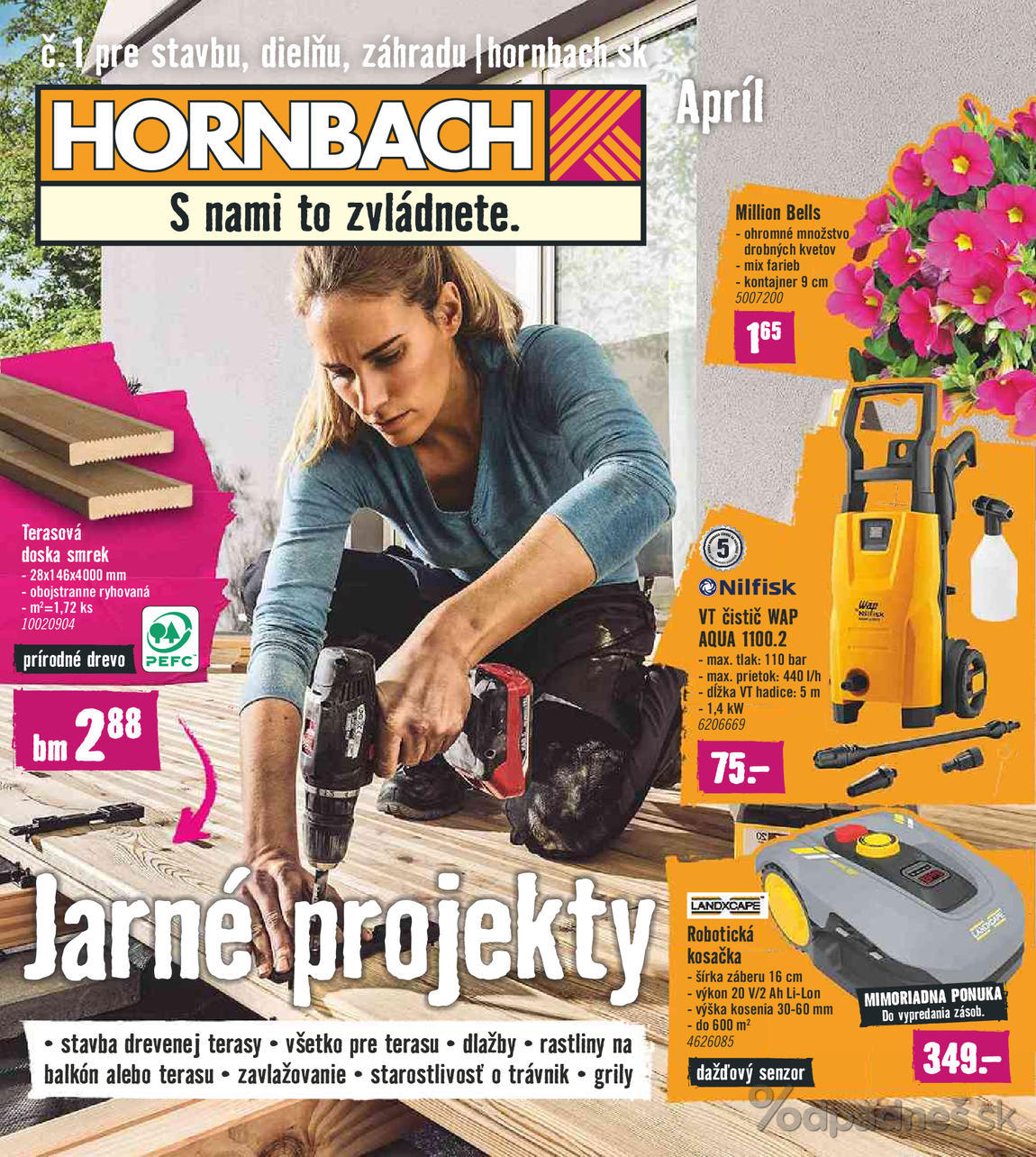 1. stránka Hornbach letáku