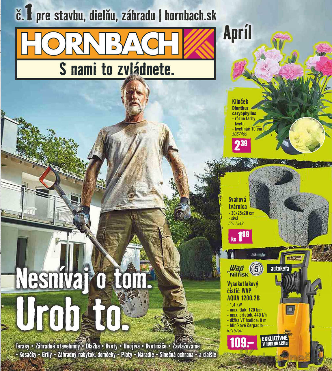 1. stránka Hornbach letáku