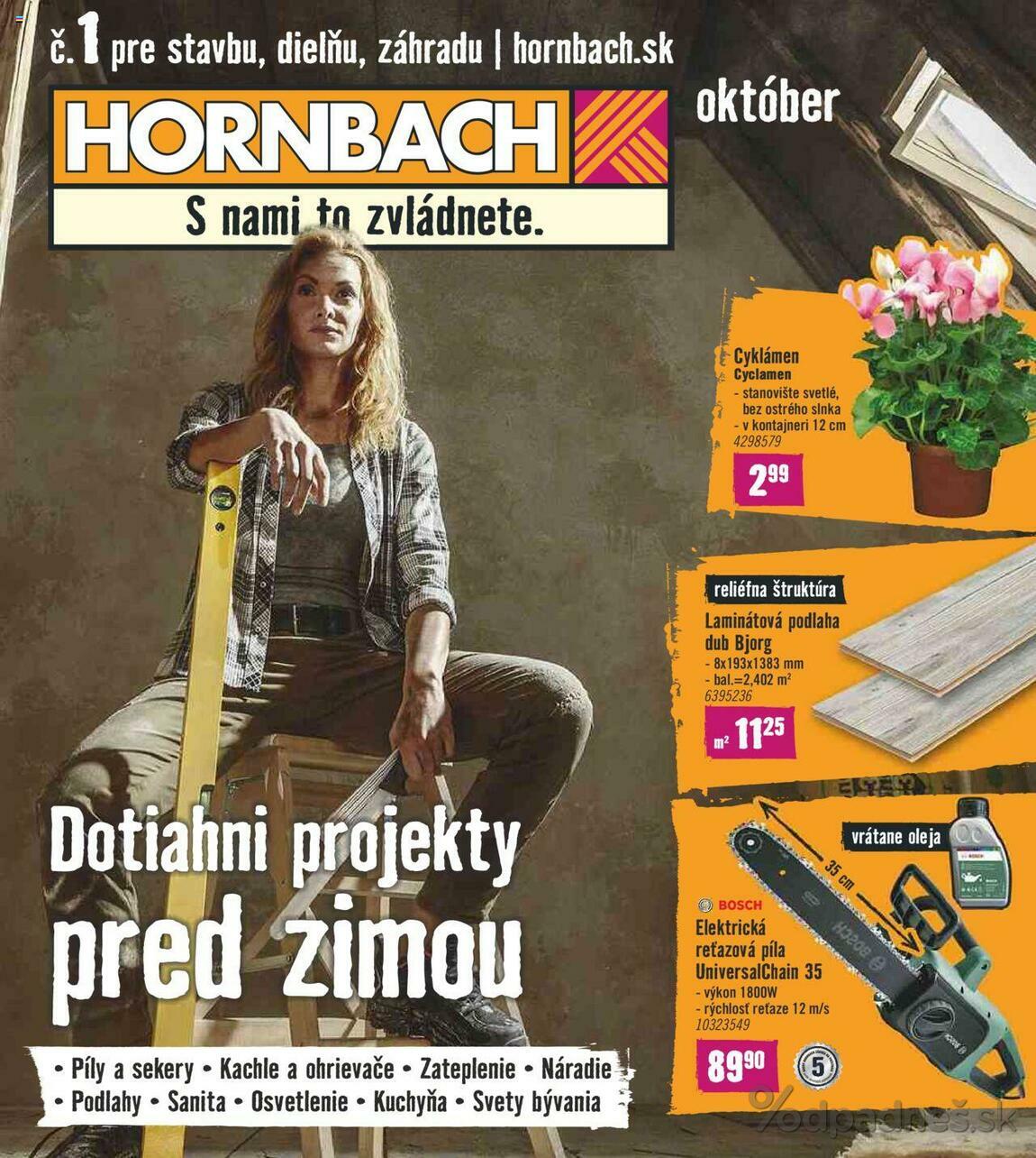 1. stránka Hornbach letáku