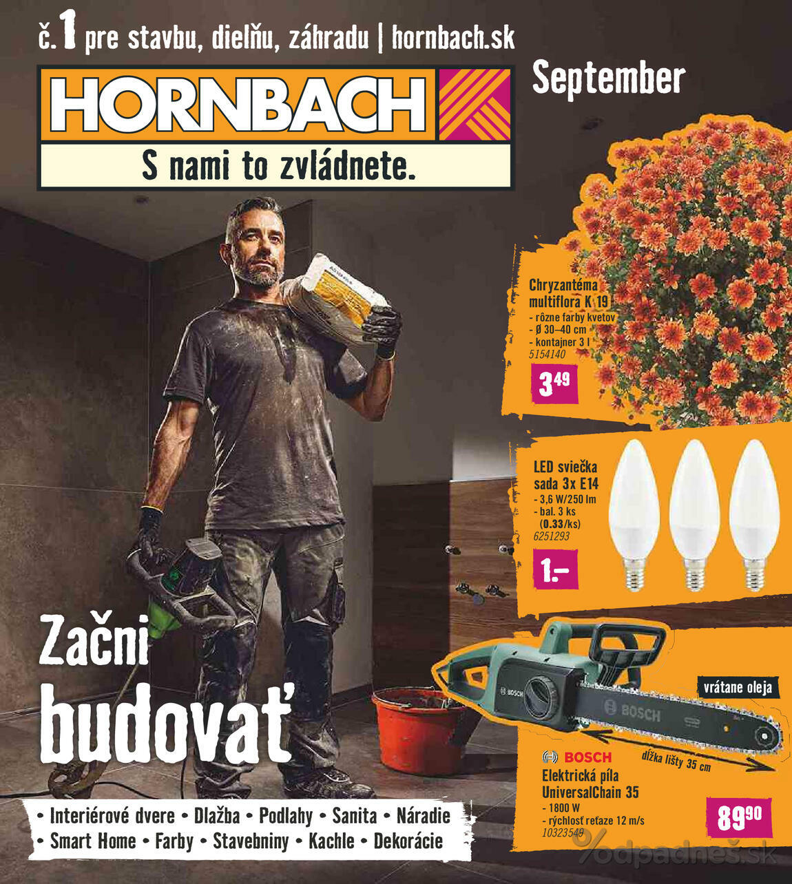 1. stránka Hornbach letáku