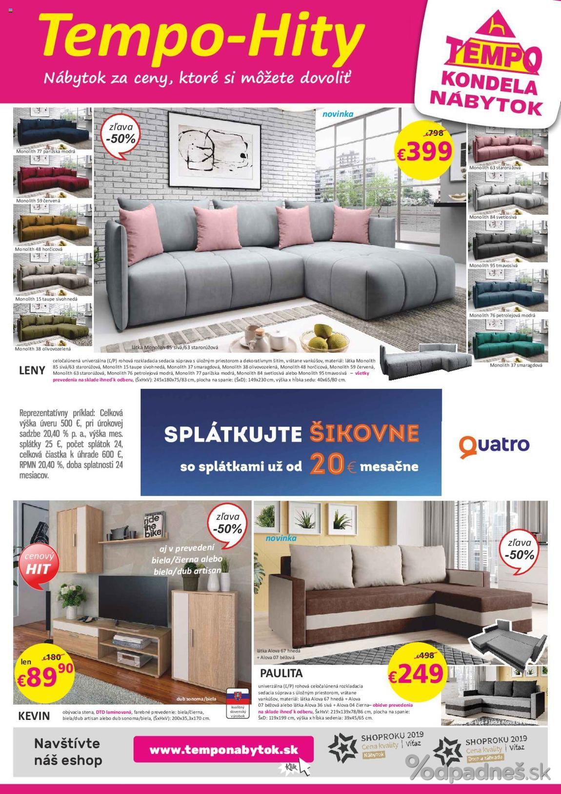 1. stránka Kondela letáku