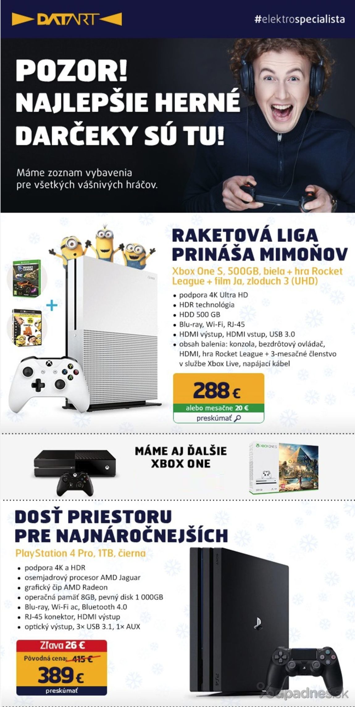 1. stránka Datart letáku