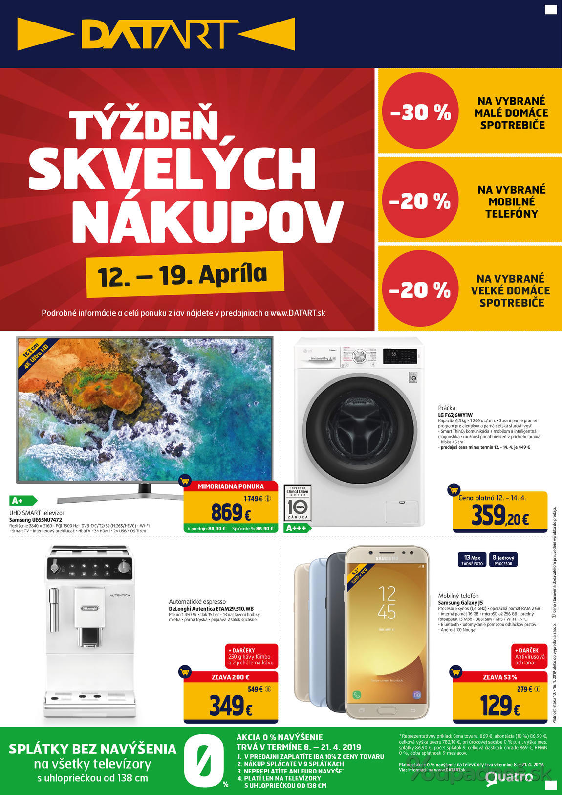 1. stránka Datart letáku