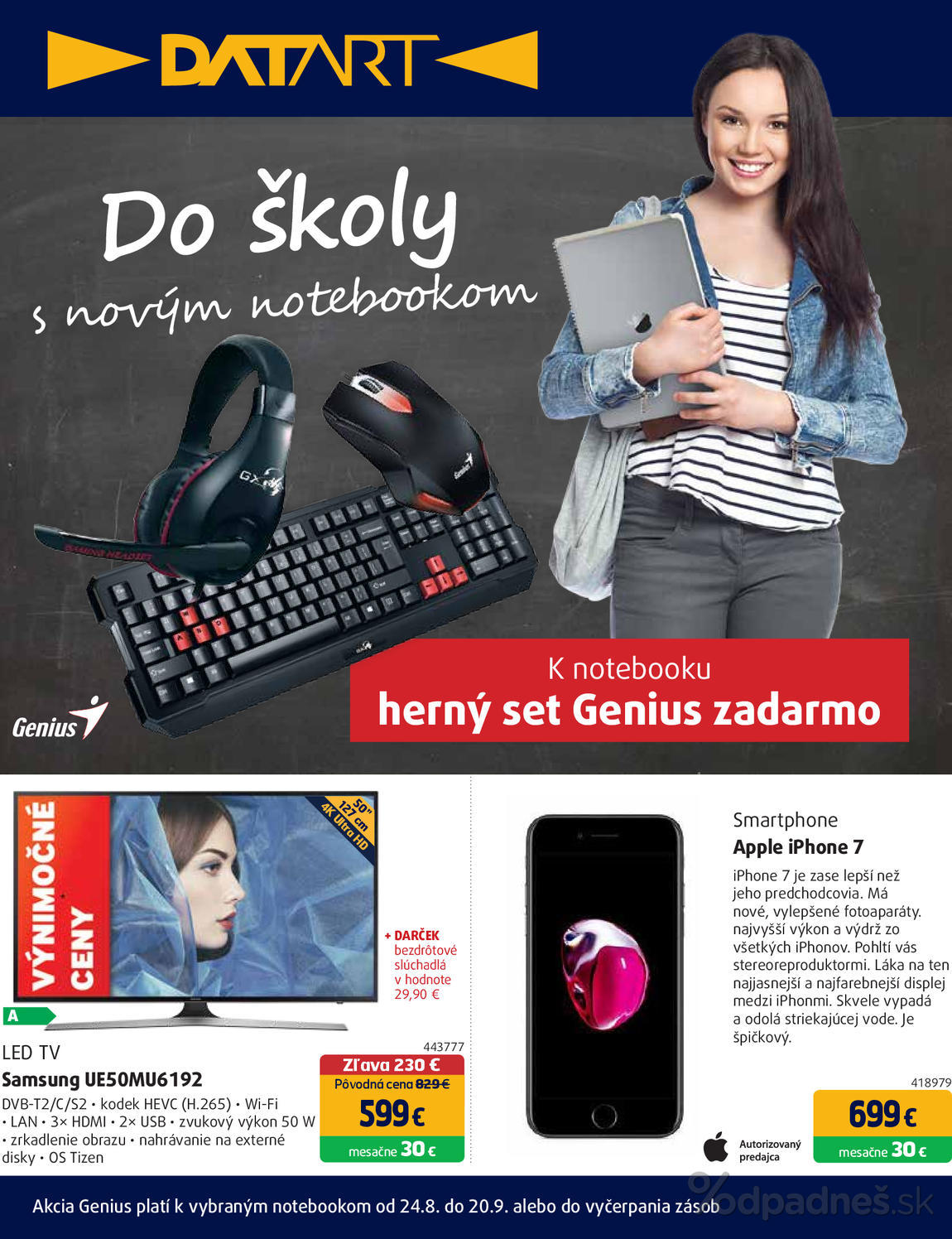 1. stránka Datart letáku