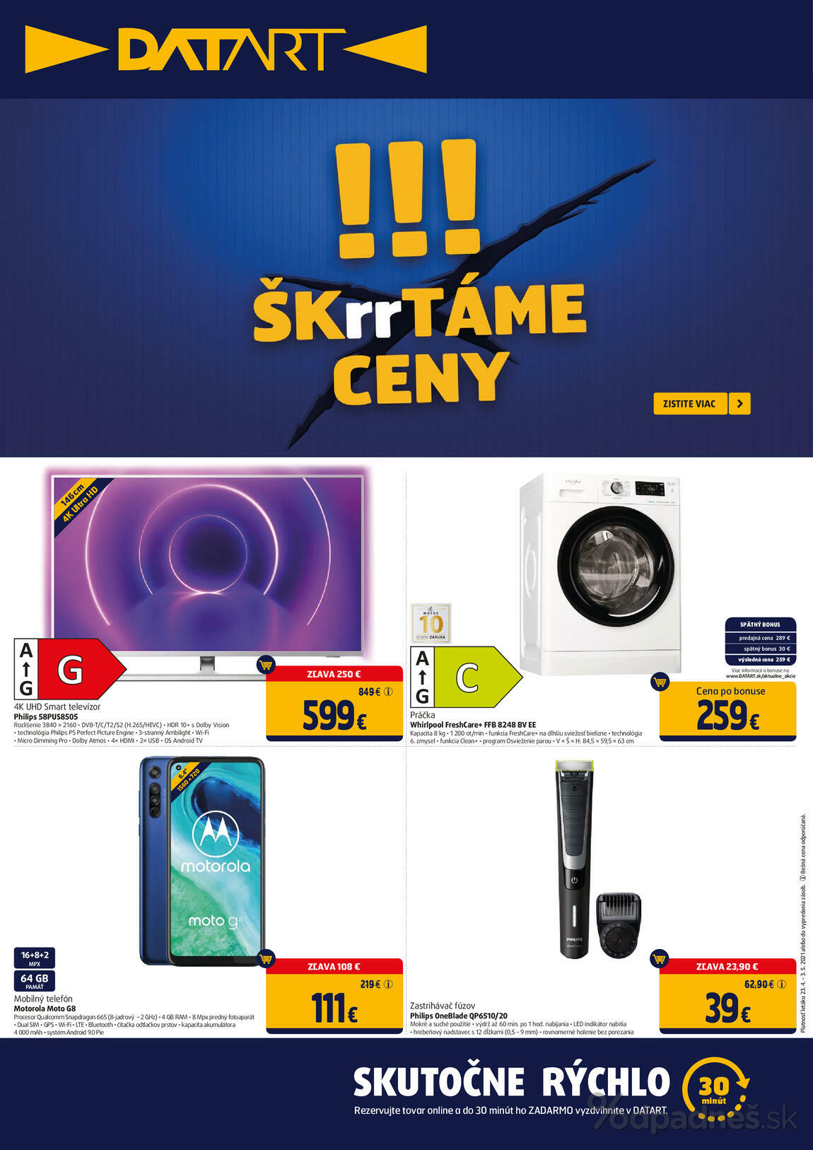 1. stránka Datart letáku