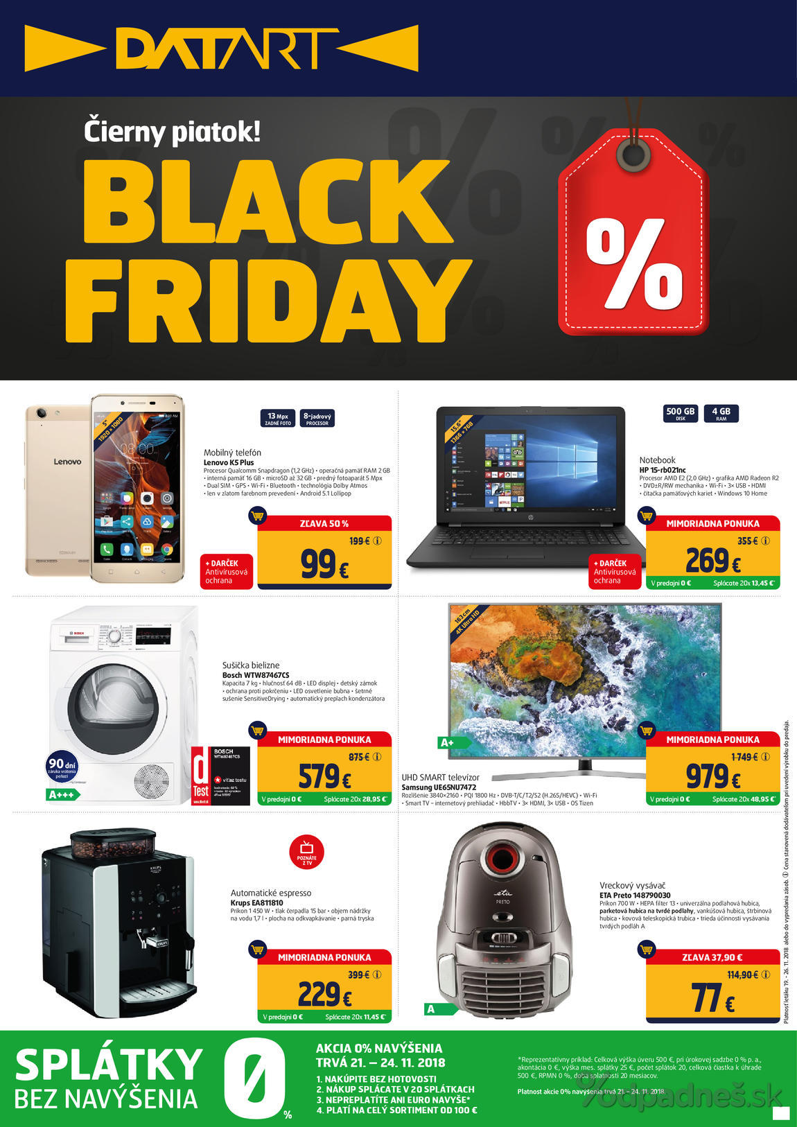 1. stránka Datart letáku