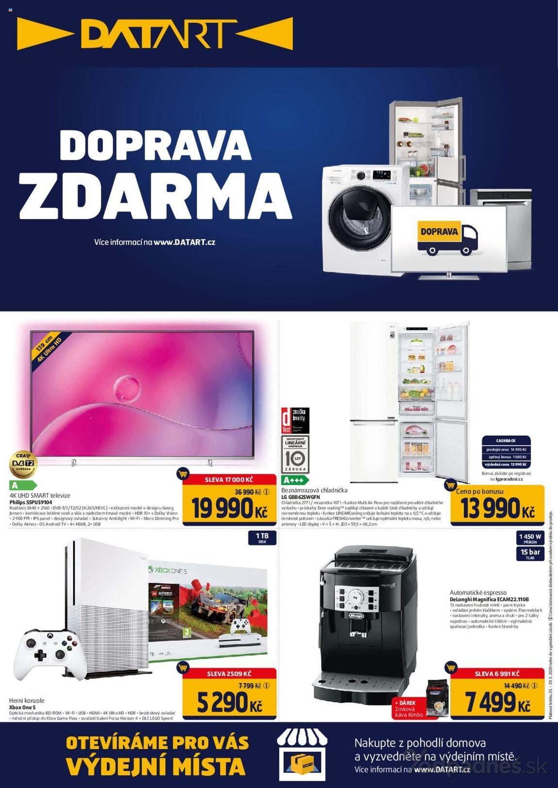 1. stránka Datart letáku