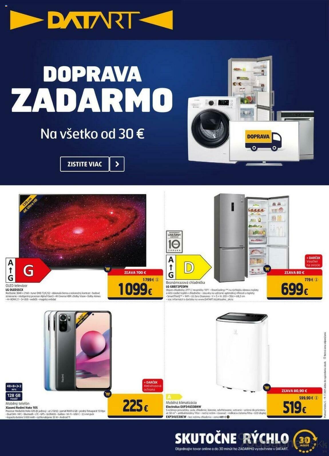 1. stránka Datart letáku