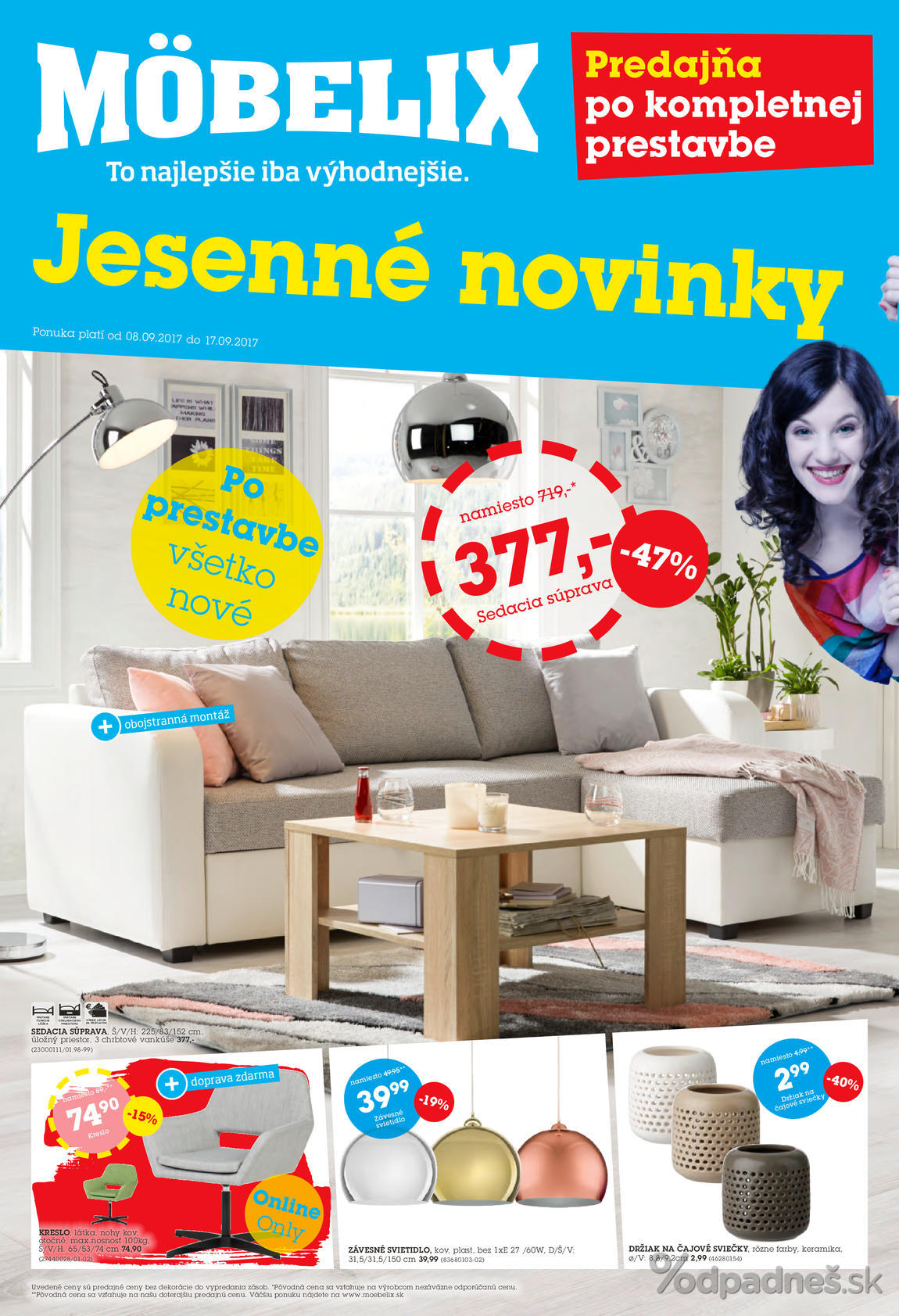 1. stránka Mobelix letáku