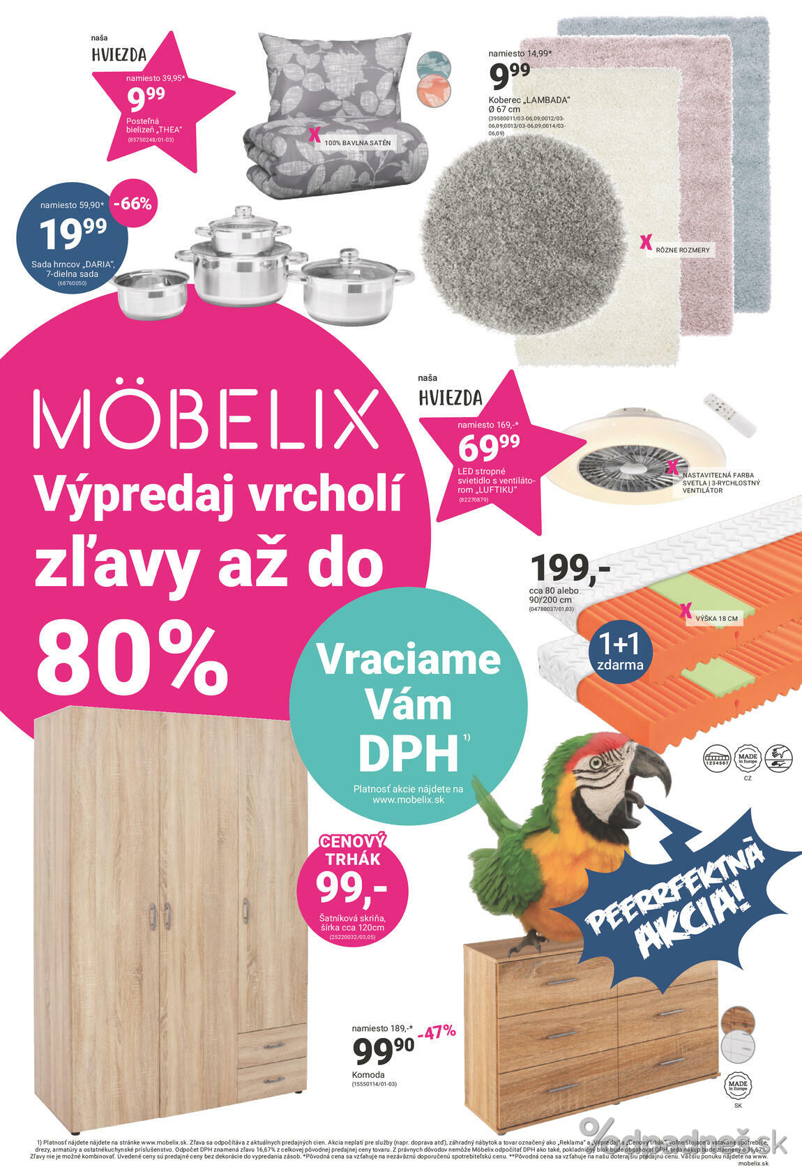 1. stránka Mobelix letáku