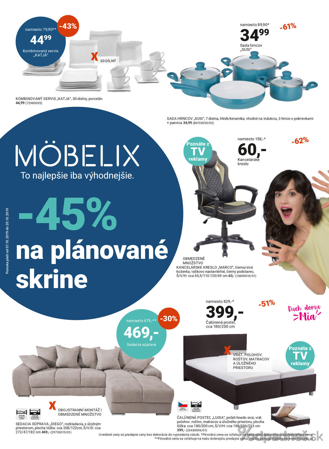 1. stránka Mobelix letáku