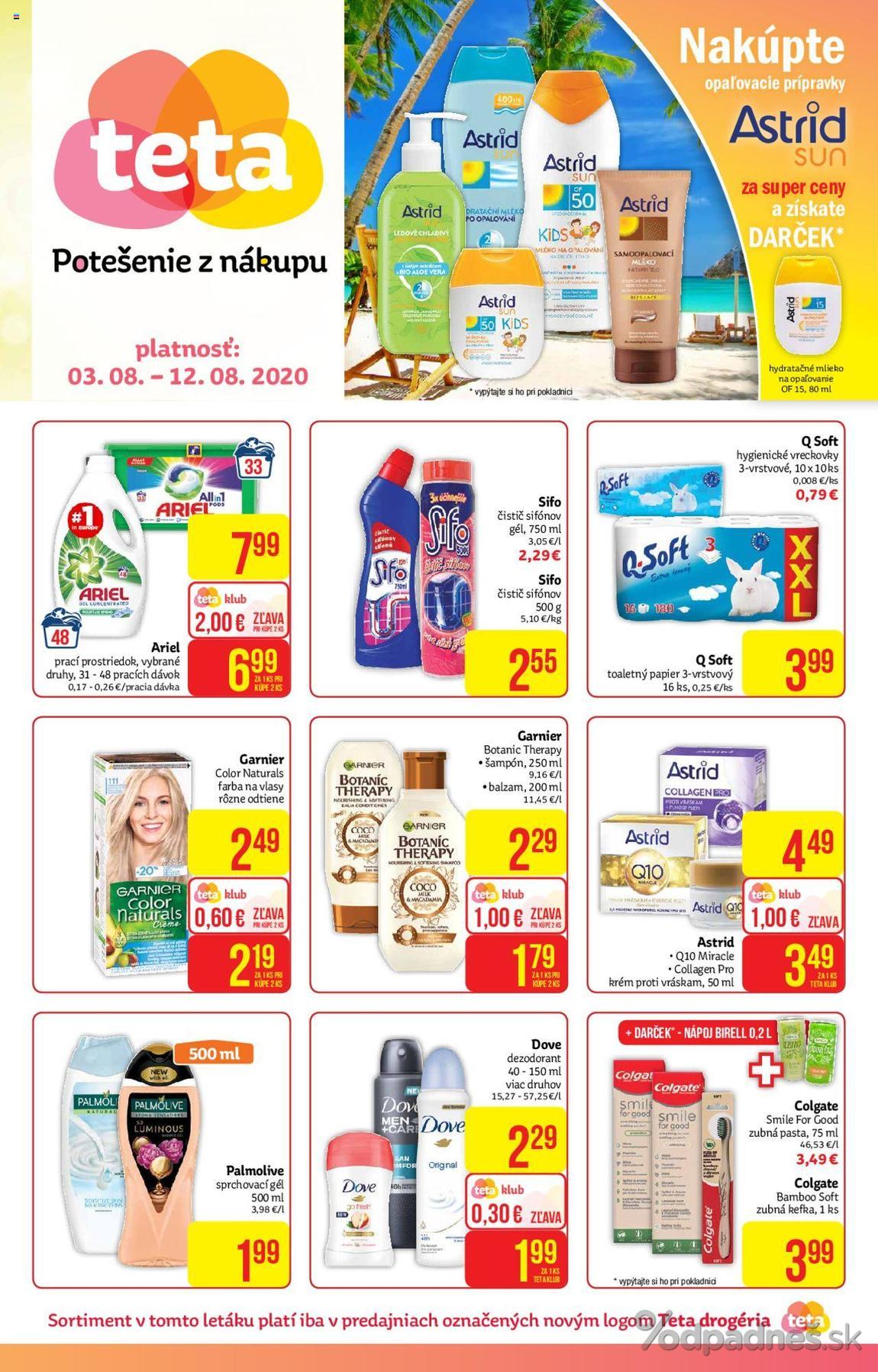 1. stránka Teta Drogerie letáku