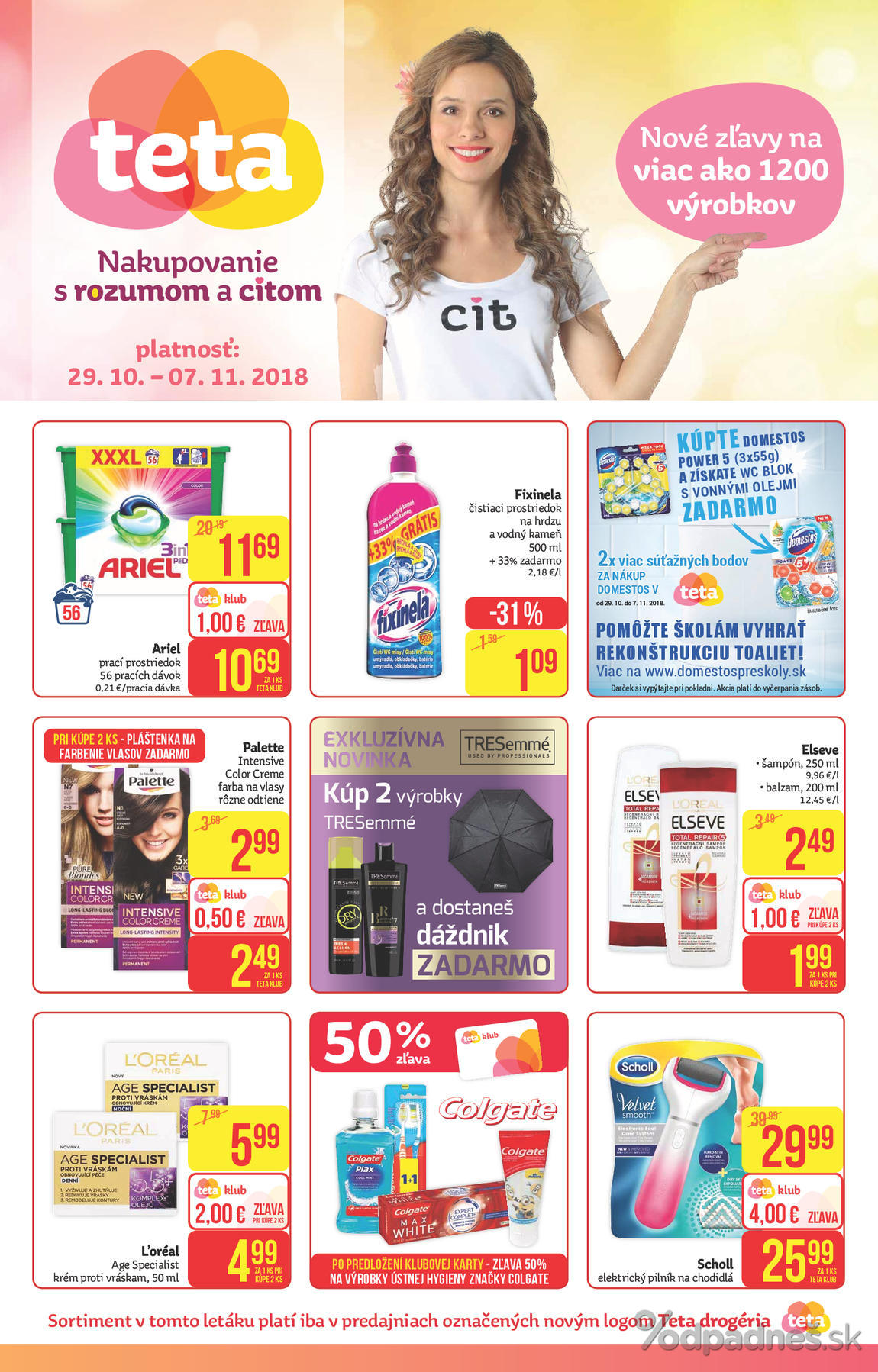 1. stránka Teta Drogerie letáku