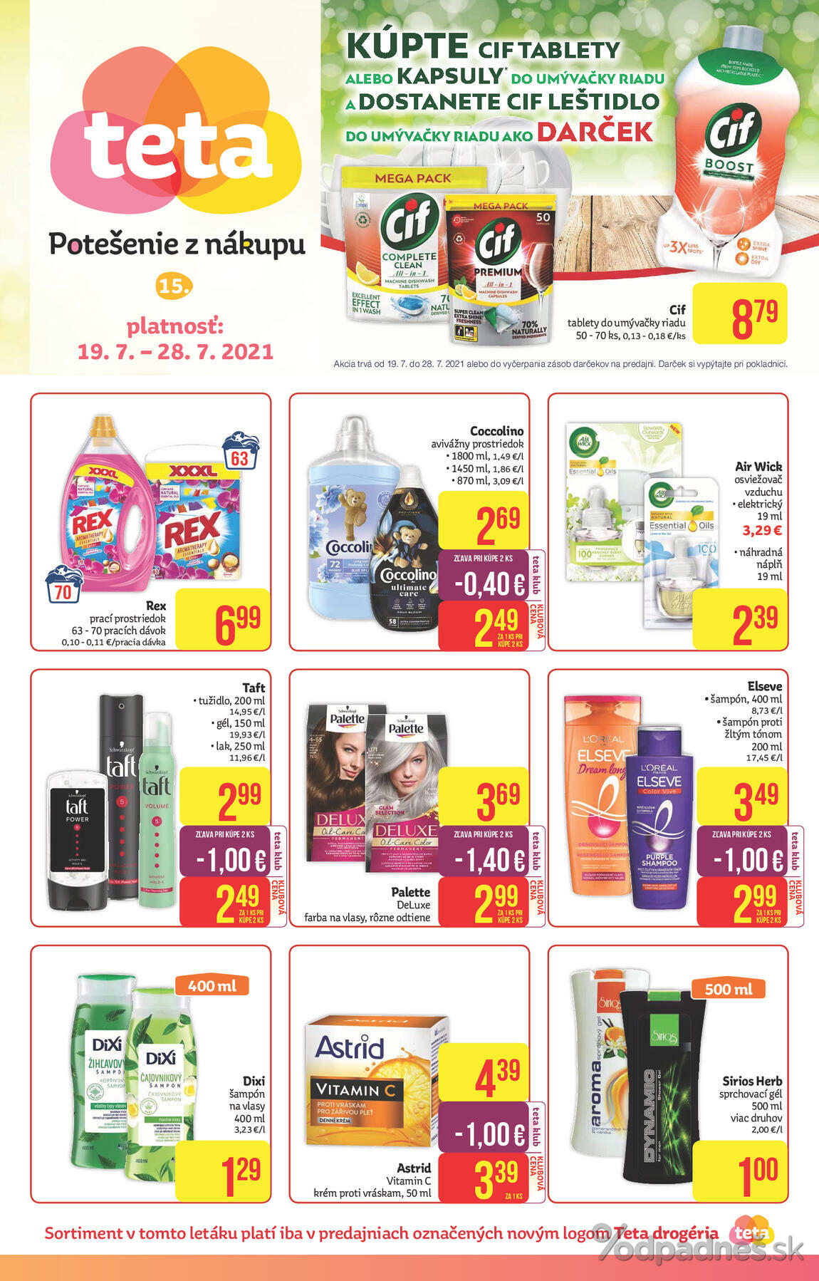 1. stránka Teta Drogerie letáku
