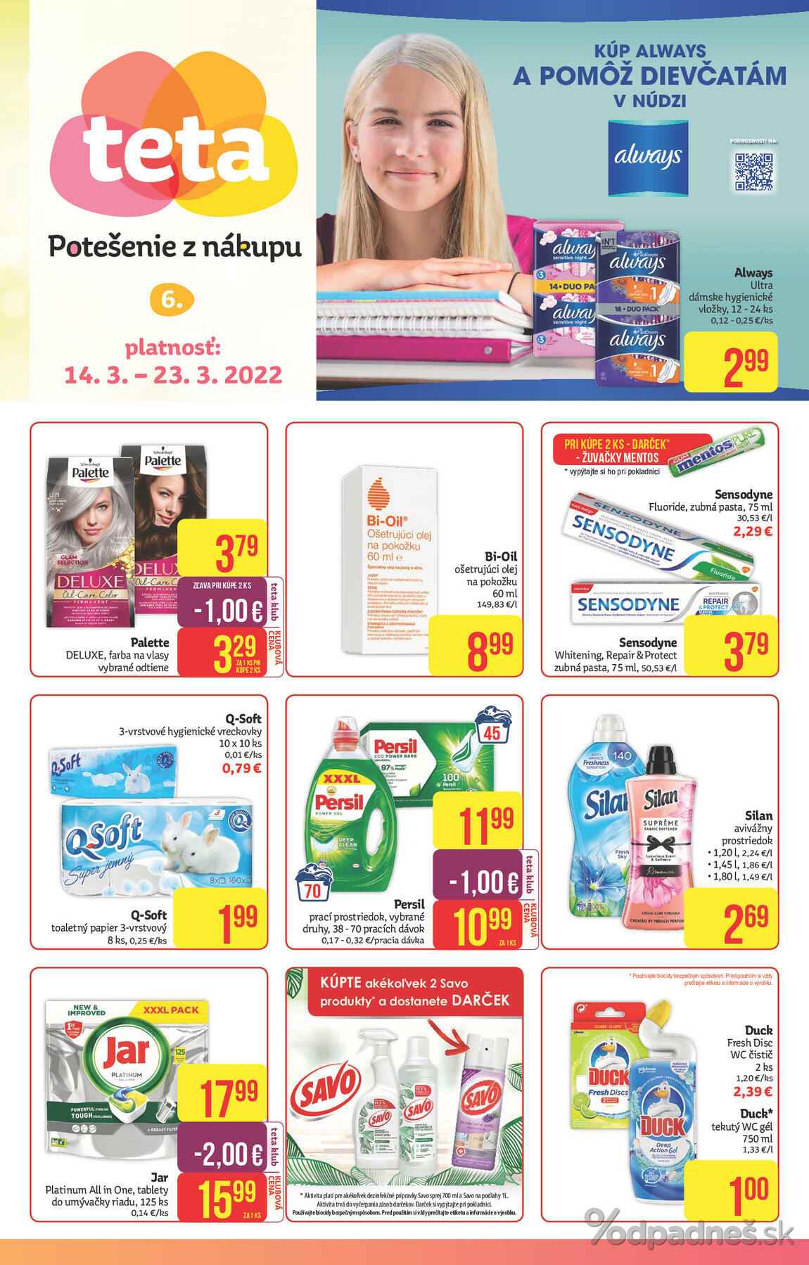 1. stránka Teta Drogerie letáku