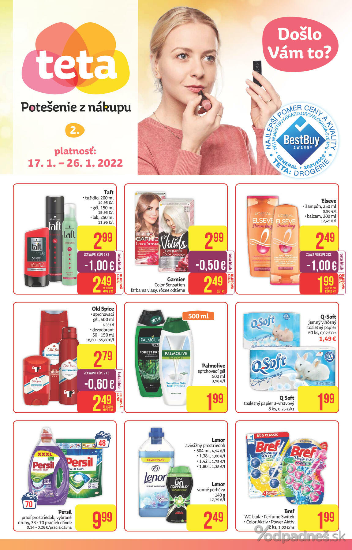 1. stránka Teta Drogerie letáku