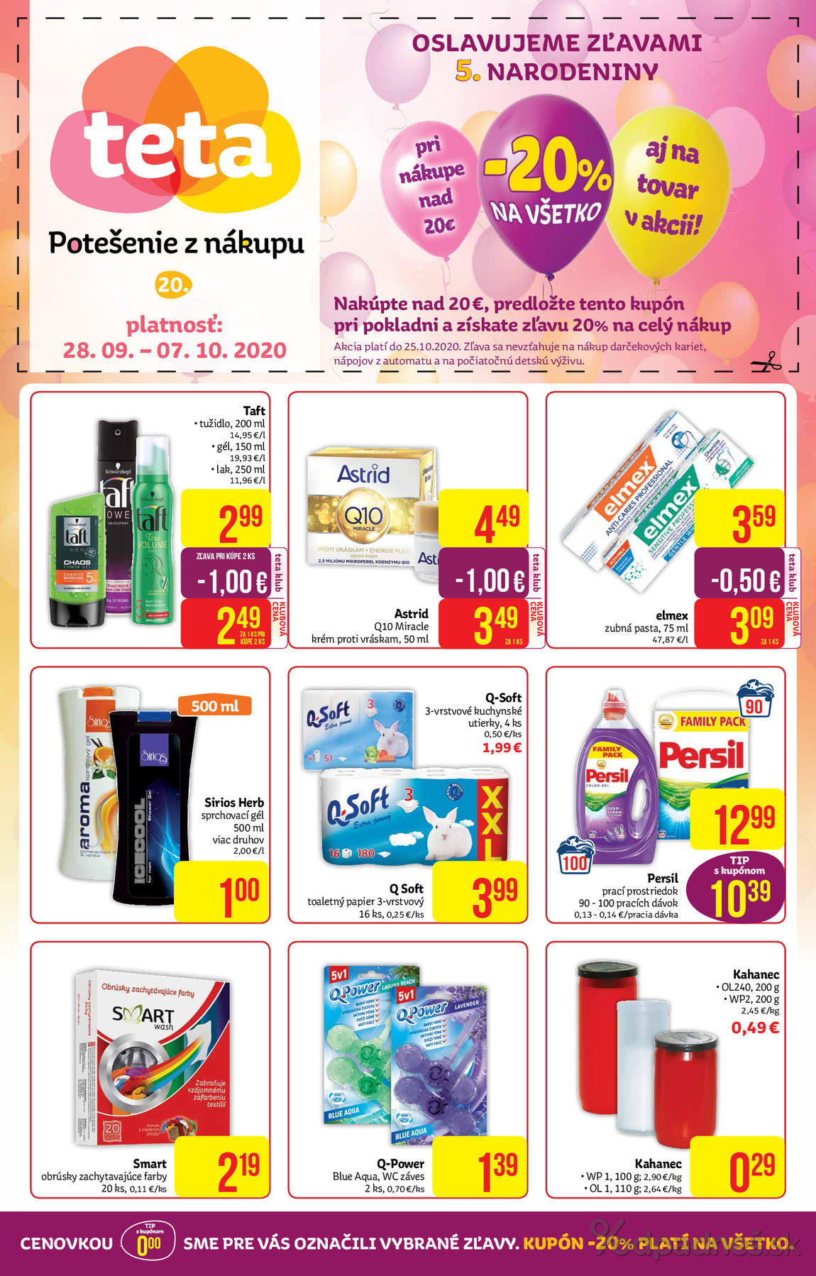 1. stránka Teta Drogerie letáku